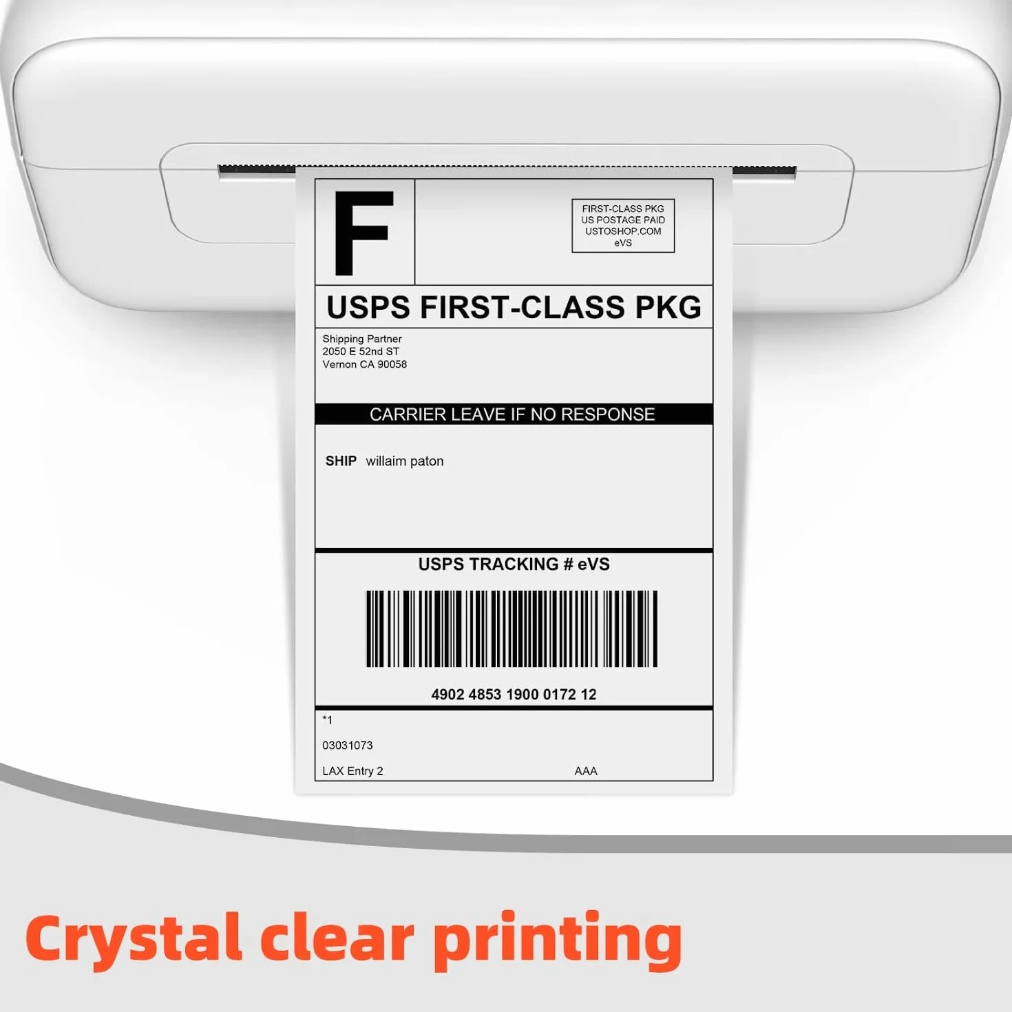 Phomemo Etiquetas de envío 4 × 6 papel térmico impermeables 100 unidades