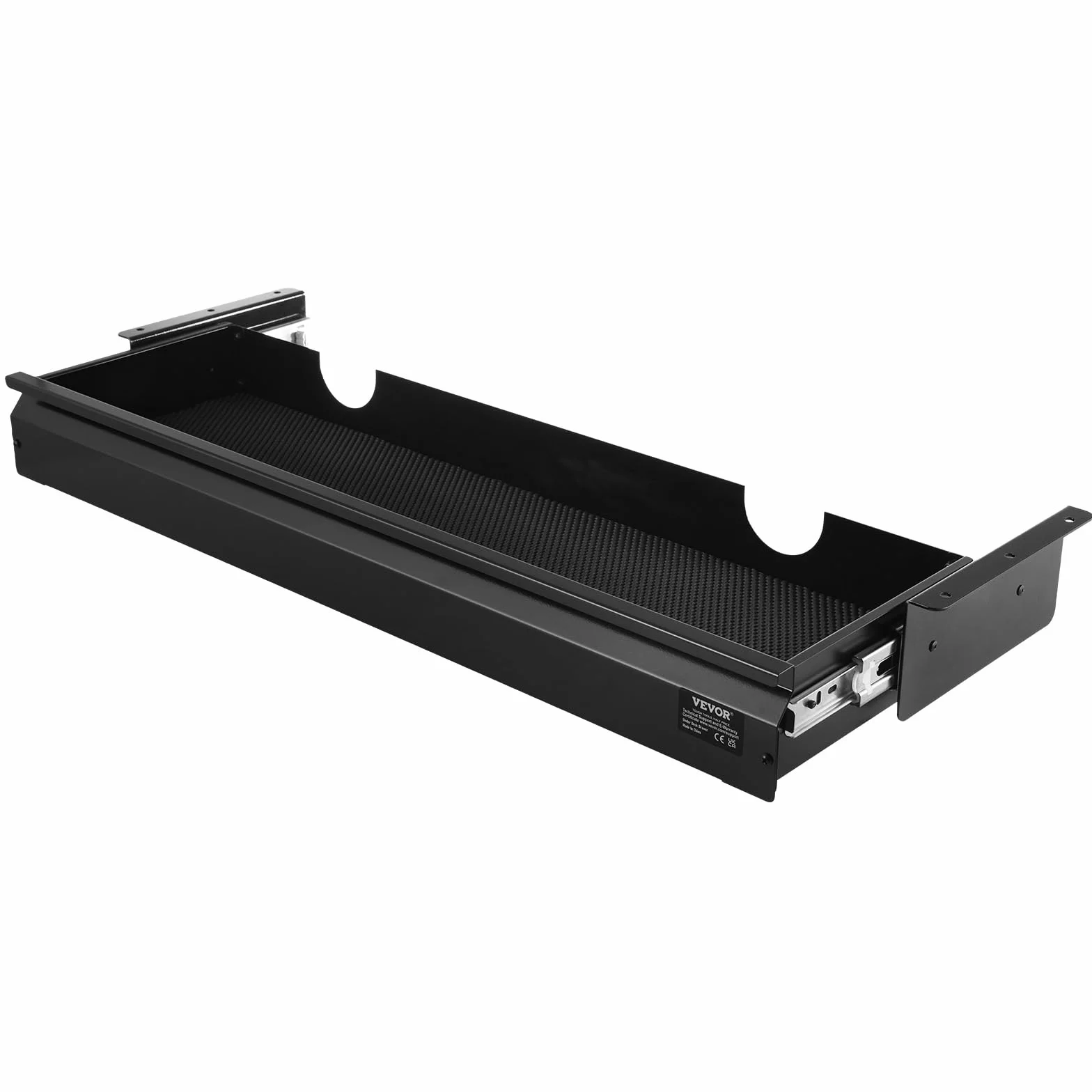VEVOR Cajones Deslizables Debajo del Escritorio 84 cm Cajón Extraíble Montado Debajo de Mesa Organizador de Almacenamiento 840 x 240 x 107 mm