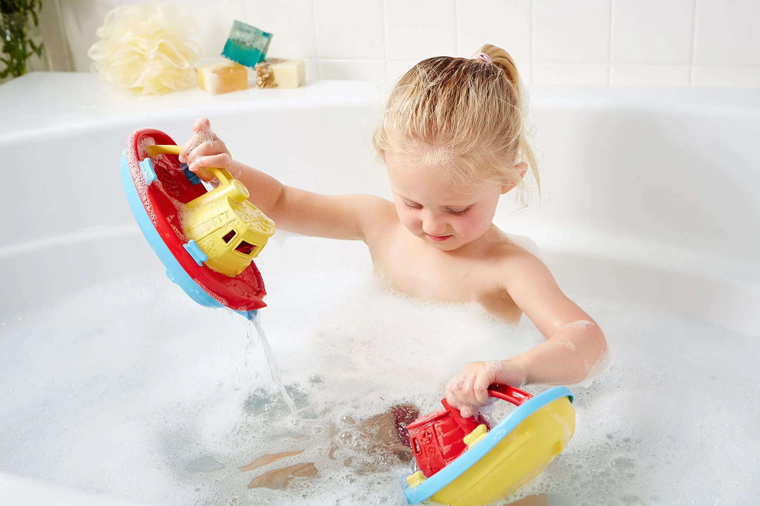 Green Toys Tug Boat CB3 Barco de remolque amarillo