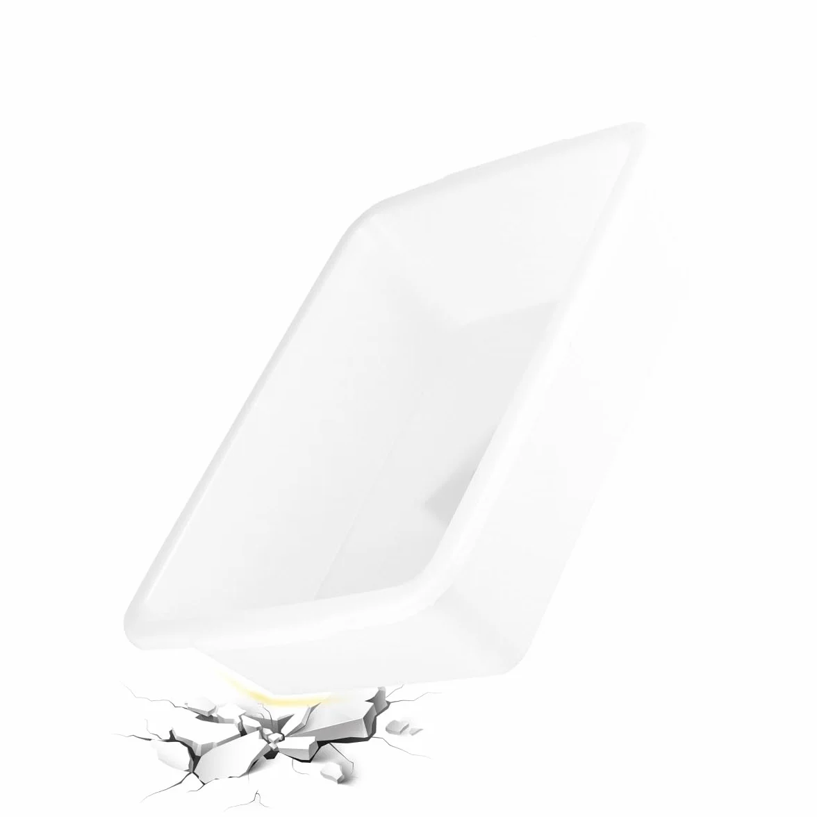 Iplusmile Bandeja De Reactivos De Polipropileno Resistente a Ácidos Y Álcalis Para Laboratorio Químico 16.14x11.61x3.74 Pulgadas
