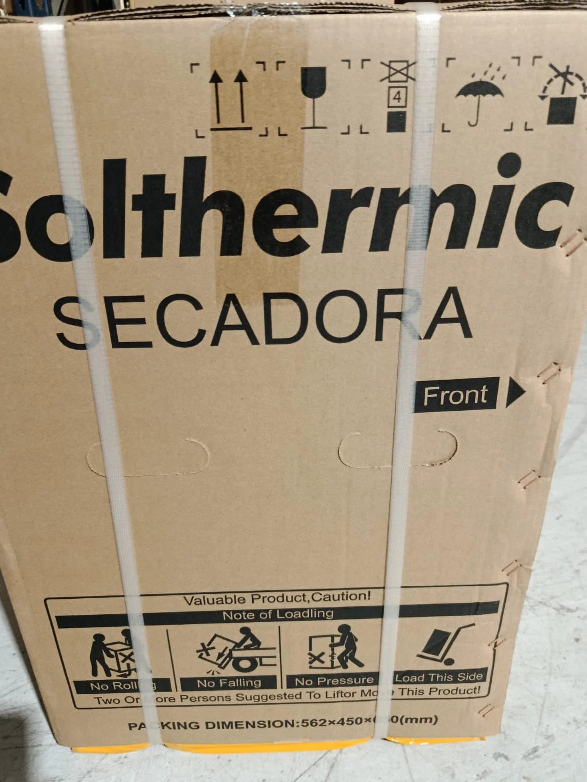 SOLTHERMIC SECADORA MINI SC2.5G 2,5 KG Puerta negra ojo de buey Blanco