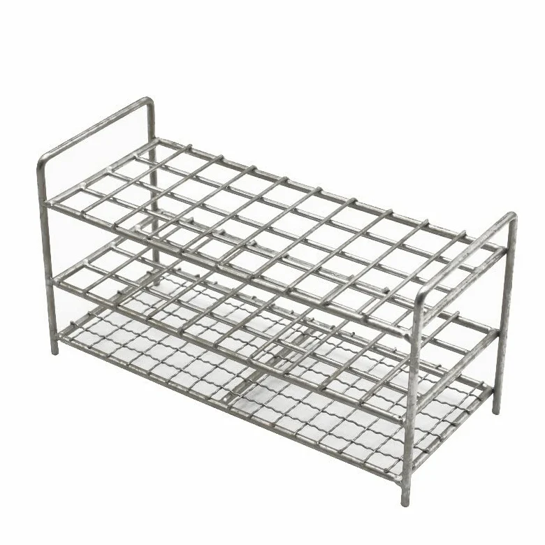 1Pcs Stainless Steel 40 Holes Or 50 Holes Wire Test Tube Rack Centritube Tube Holder For 13/16/17/19/21/26/30/32mm Test Tube (Size : 30mm 40holes)