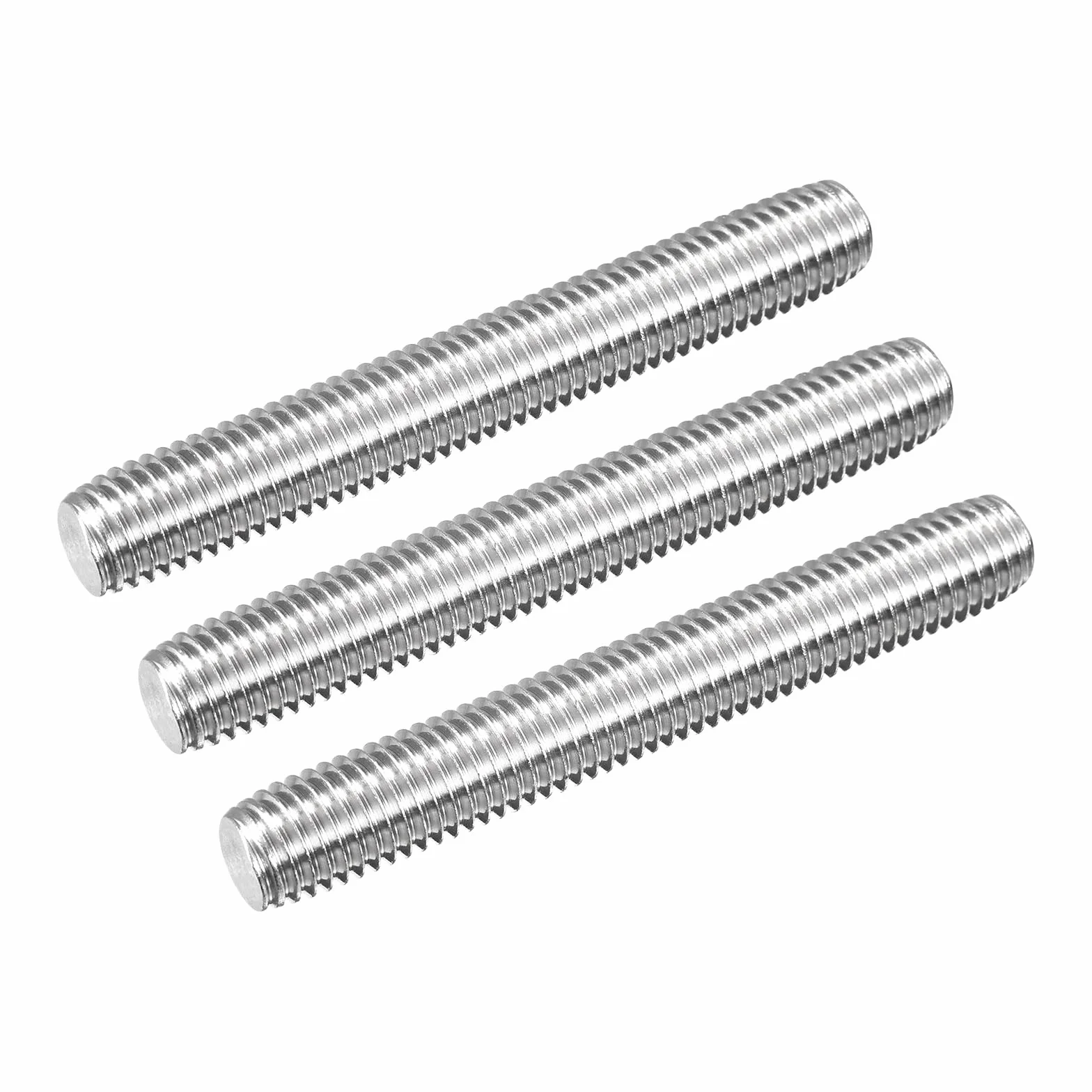Varilla Roscada M14 x 100mm Acero Inoxidable 304 Paso 2mm 3 Unidades
