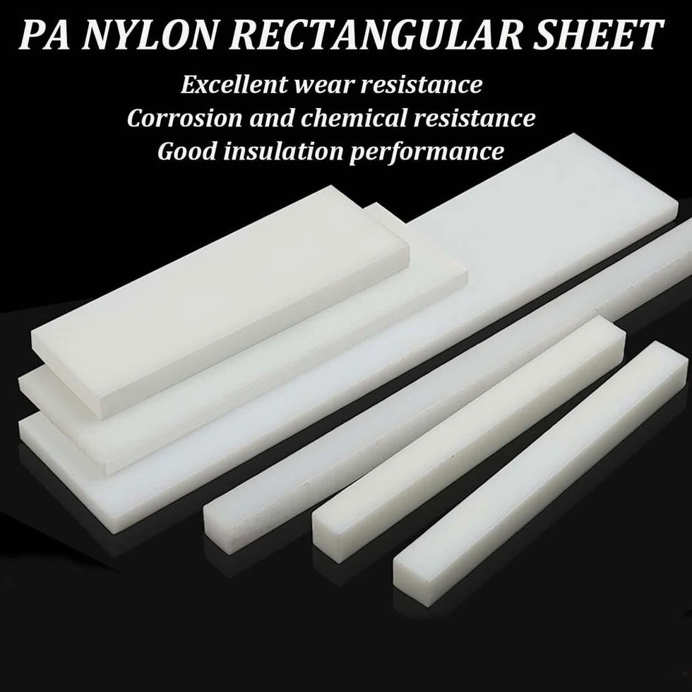 Hoja rectangular de nailon 80x75 mm de espesor 12-50 mm 12 piezas for mecanizar bricolaje(12MM)