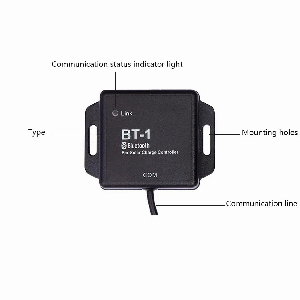 Controlador BT-1 con función de comunicación RS232 Controlador solar Aplicación móvil Función de control de monitoreo inalámbrico Adaptador Bluetooth para RJ11 / RJ12