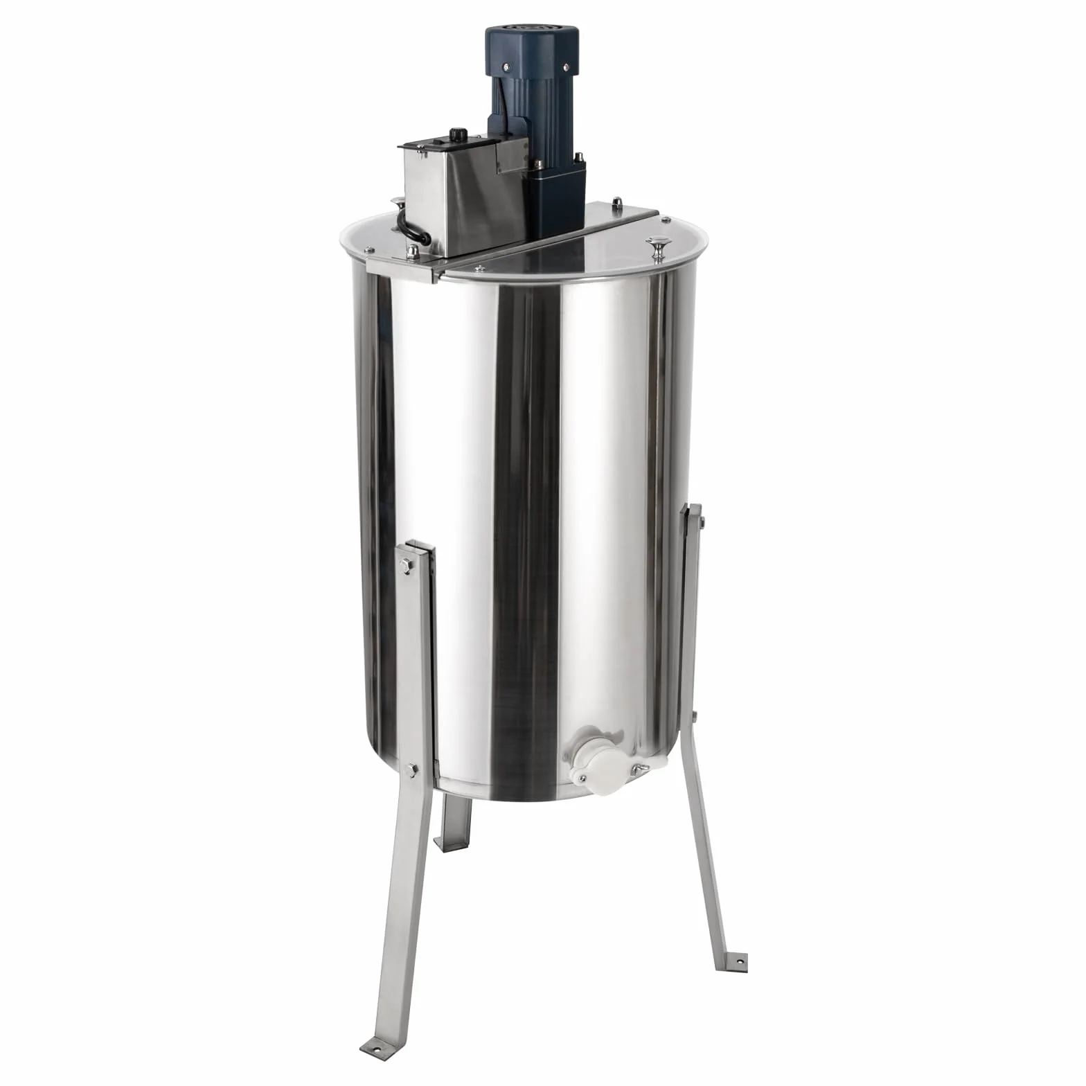 Extractor de miel eléctrico, 3 marcos, 140 W, 370 rpm, extractor de miel de acero inoxidable, 38 x 60 cm