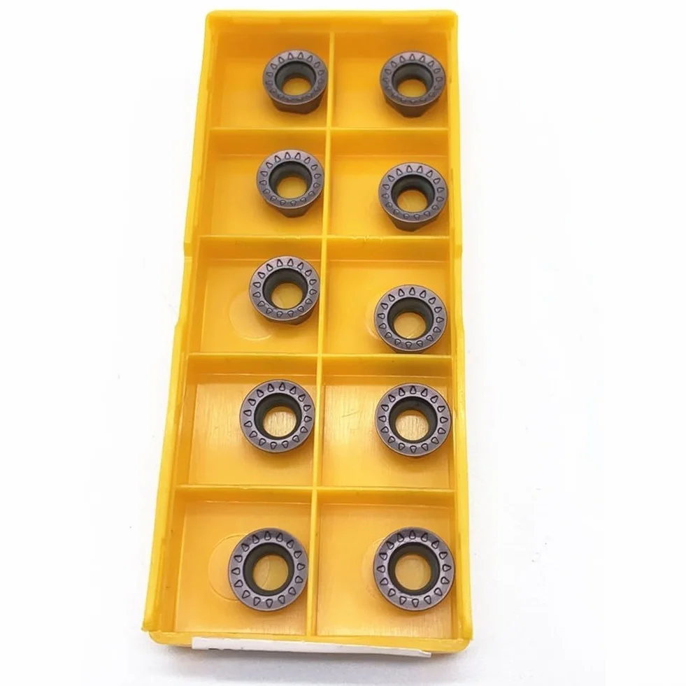Soporte de herramientas de torneado barra de mandrinar 10 piezas RPMT10T3MO insertos de carburo para torno CNC
