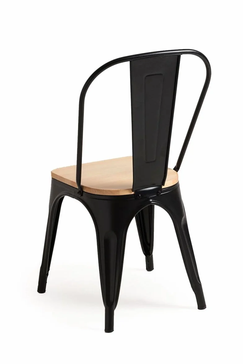 Regalos Miguel - Packs Sillas Comedor - Pack 4 Sillas Torix Madera Natural - Negro