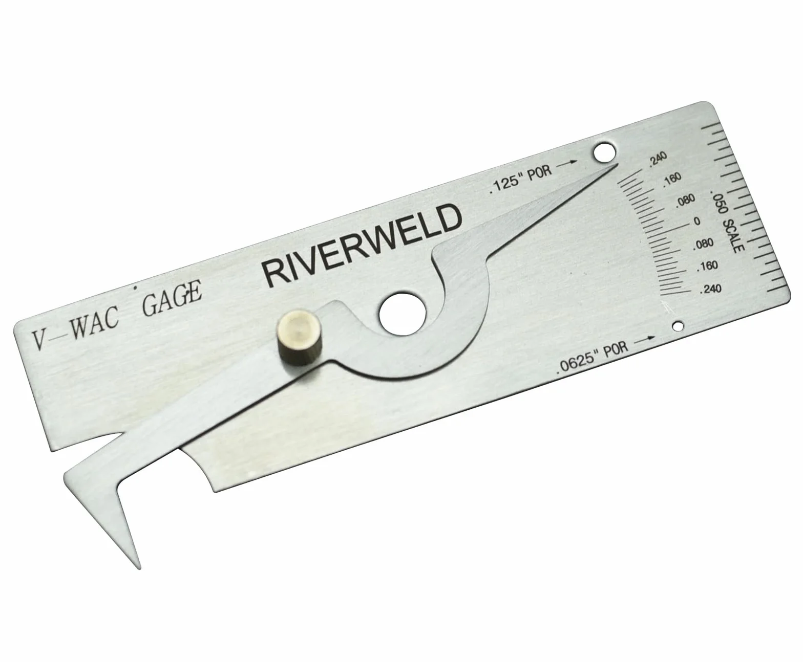RIVERWELD V-WAC Medidor de soldadura individual para profundidad de pozo, inspección, 0.24 pulgadas