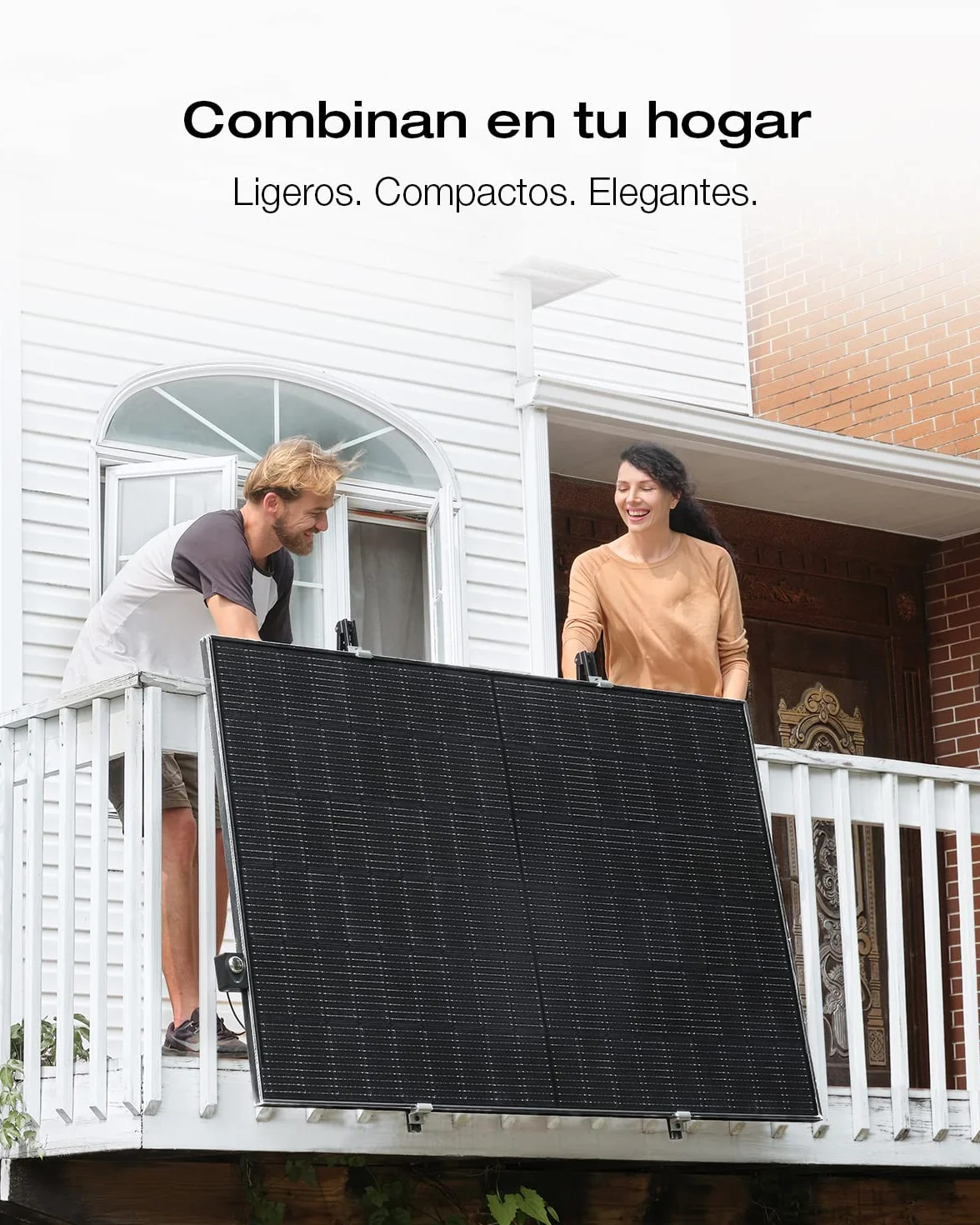 EcoFlow PowerStream Microinversor 600W, actualización Gratuita a 800 W, inversor Solar Inteligente WiFi para Plantas de balcón, inversor fotovoltaico para 2 Paneles solares, IP67 Impermeable