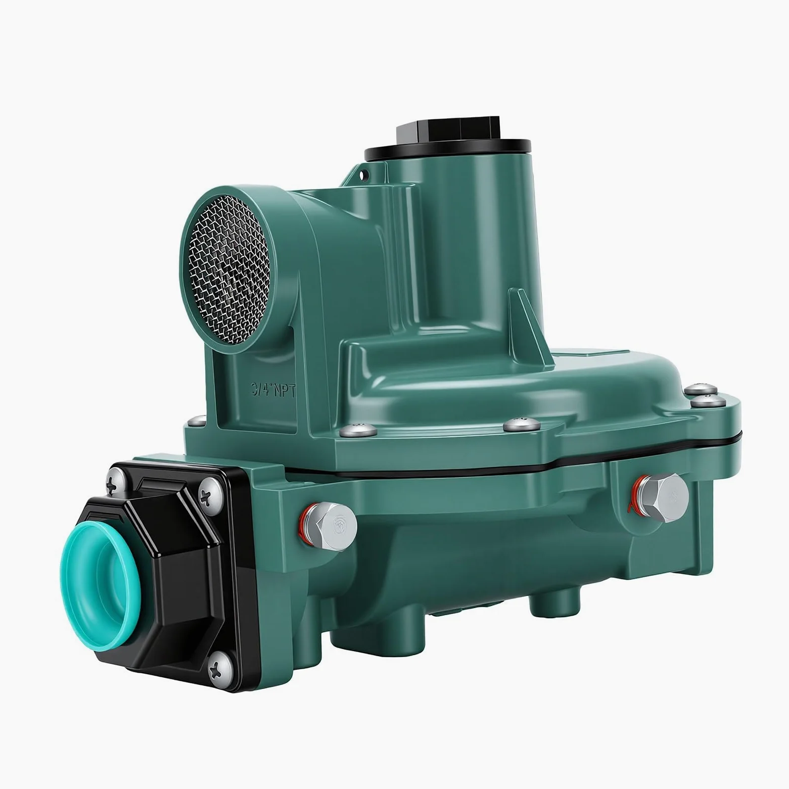 Regulador de Gas de Segunda Etapa, Salida Ajustable de 3/4 Pulgadas para Generador de Calentador, Gas Natural, LP, 1 Unidad