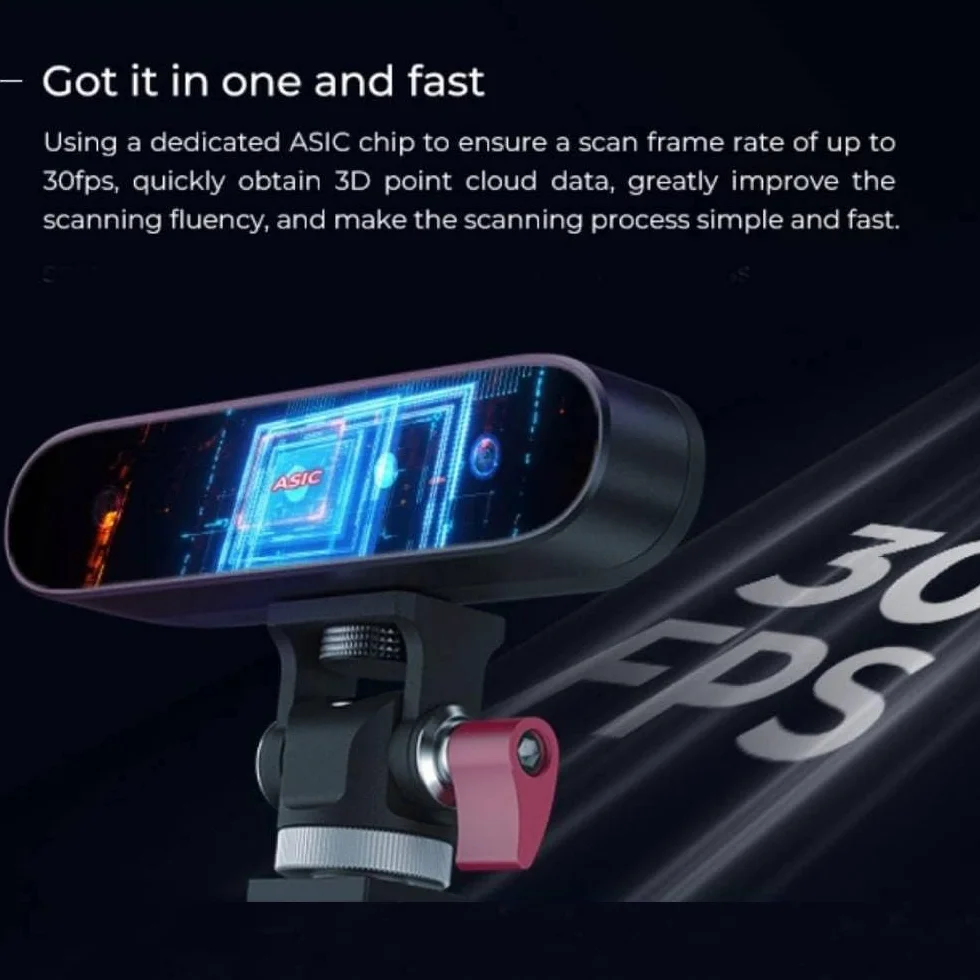 Creality CR Scan Ferret Escáner 3D para impresión 3D, Seguimiento Antivibración, Precisión de 0,1 mm, 30fps Escaneo Rápido a Todo Color, portátil escáner Zum Scannen großer und kleiner Objekte