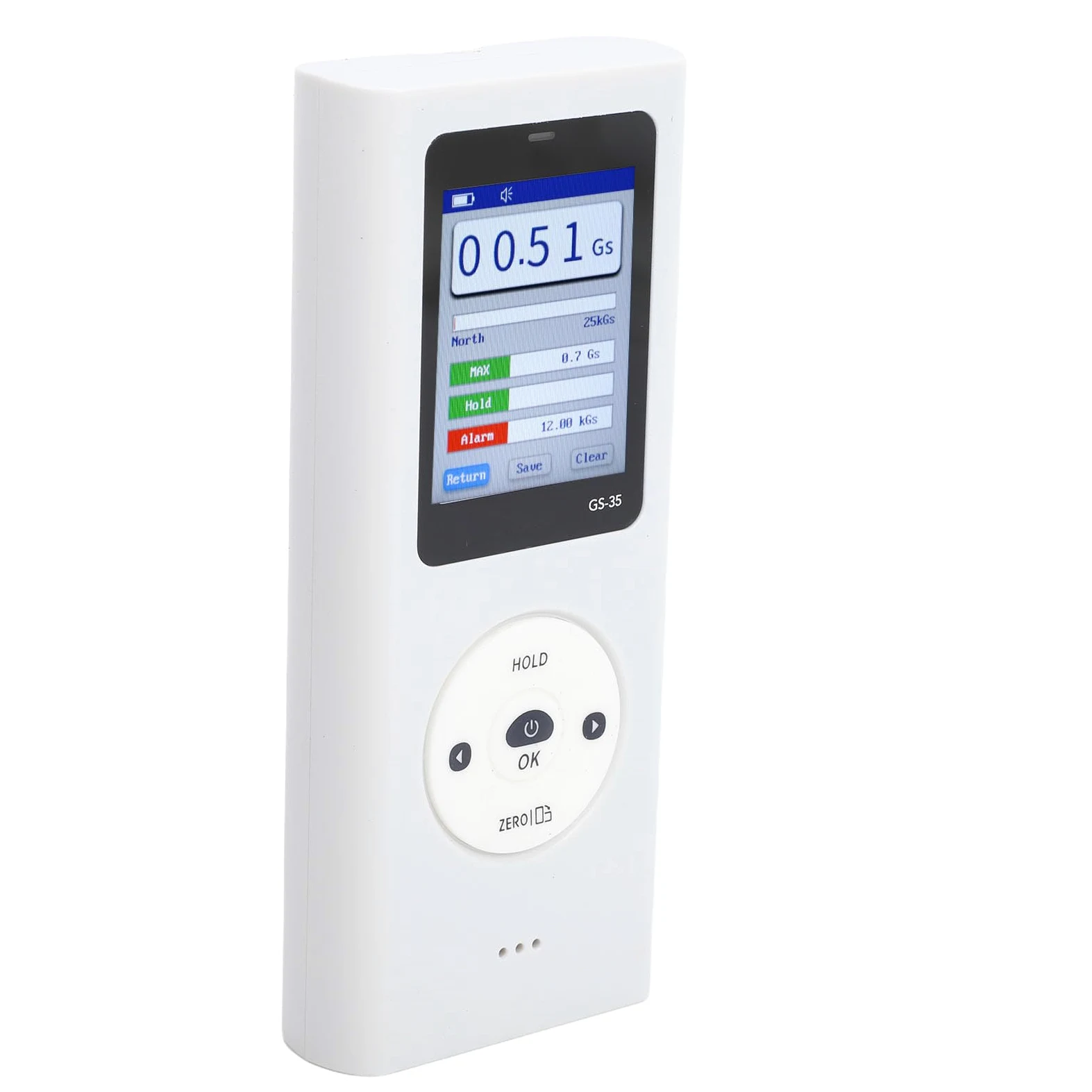 Gauss Meter, Medidor de Campo Magnetico 0-2500mT, Pantalla Retroiluminada, Apagado Automatico 5 Min, Probador de Fuerza de Campo Magnetico, para Materiales Magneticos, Fabricantes,