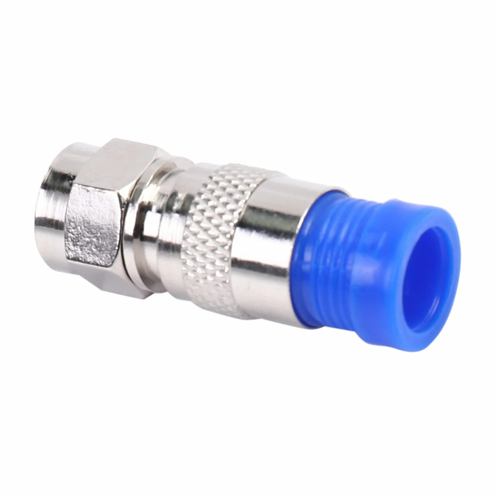 RG6 Conectores de Compresión Coaxial Cable, Conector F, Herramienta, 100 Piezas, Prueba de Agua