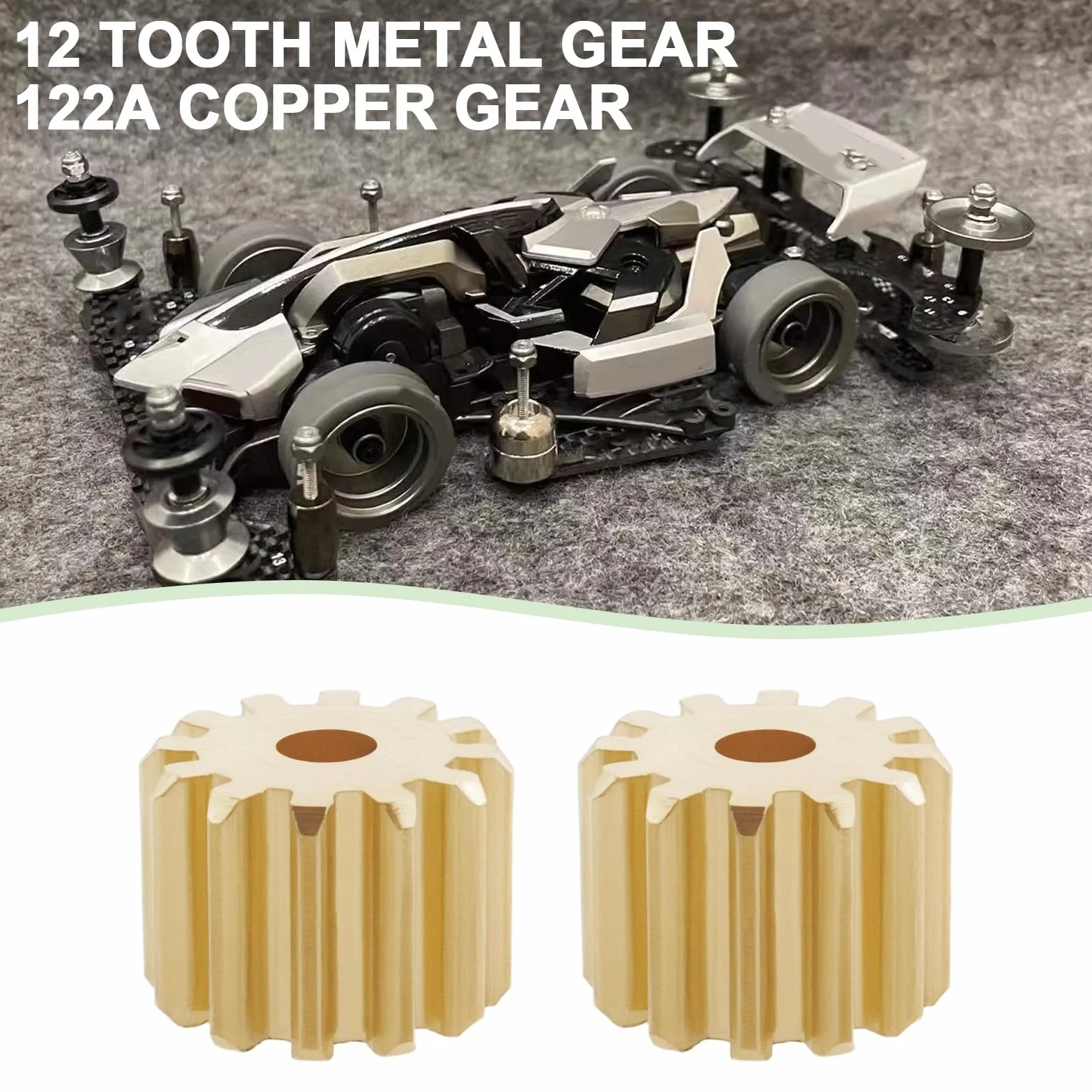 Engranajes Motor 12 Dientes Módulo 0,5 Latón 20 Piezas Diámetro Exterior 7 Mm Apertura 1,95 Mm Grosor 5 Mm Eje Motor 2 Mm
