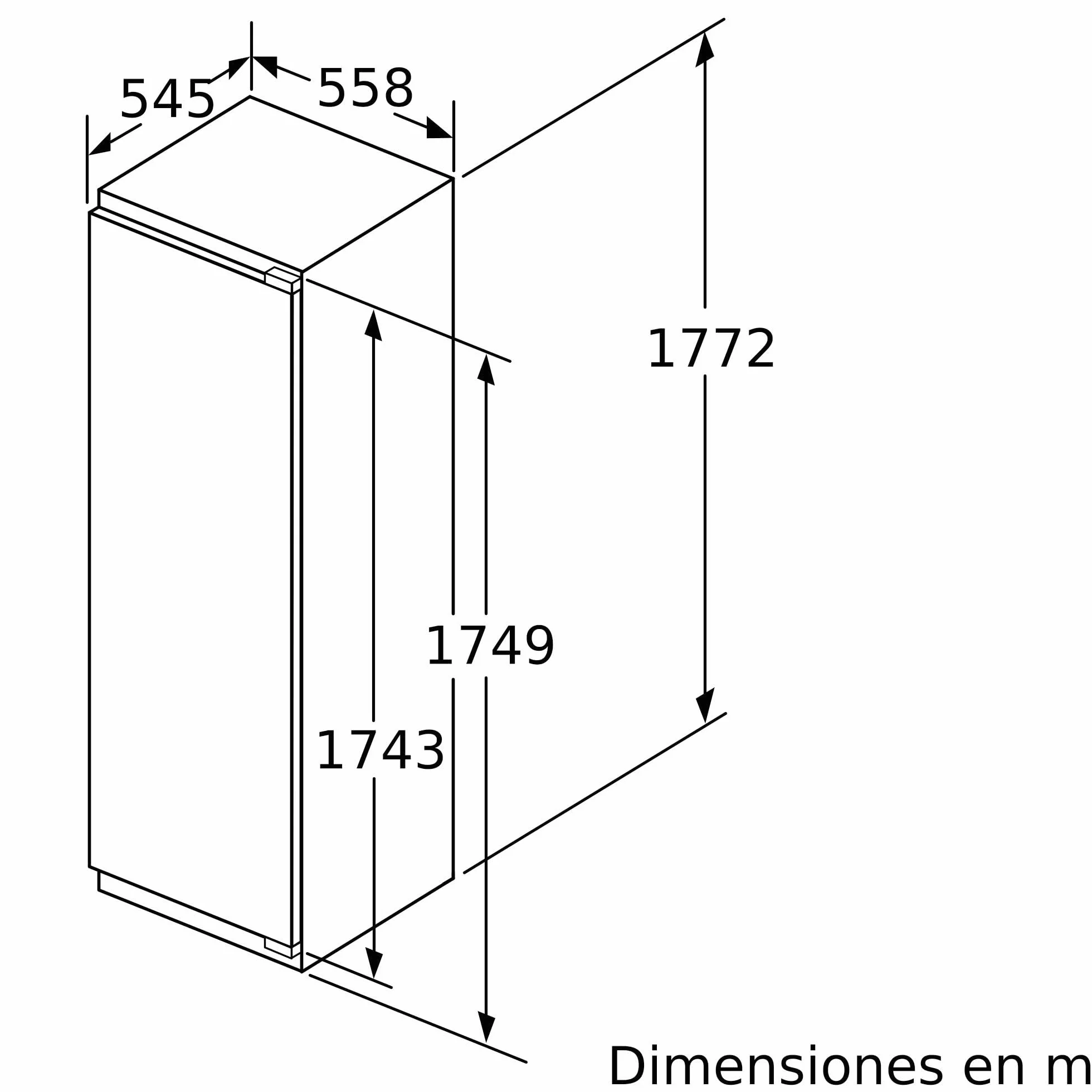 Bosch Congelador Integrable Serie 6 NoFrost 56 cm GIN81ACE0