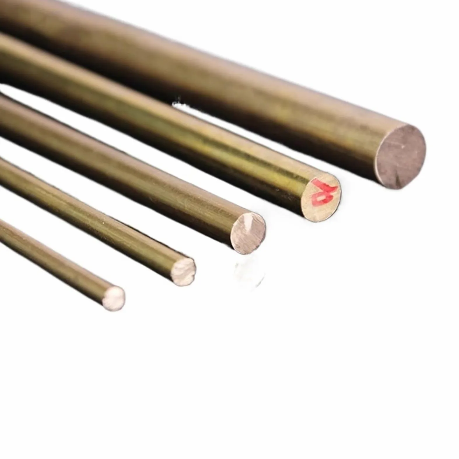 Barra de cobre Varilla de latón macizo, diámetro de la varilla de cobre, barra, herramienta de bricolaje, 7 mm, 8 mm, 9 mm, 10 mm, 15 mm, 20 mm, 25 mm (24 x 200 mm)