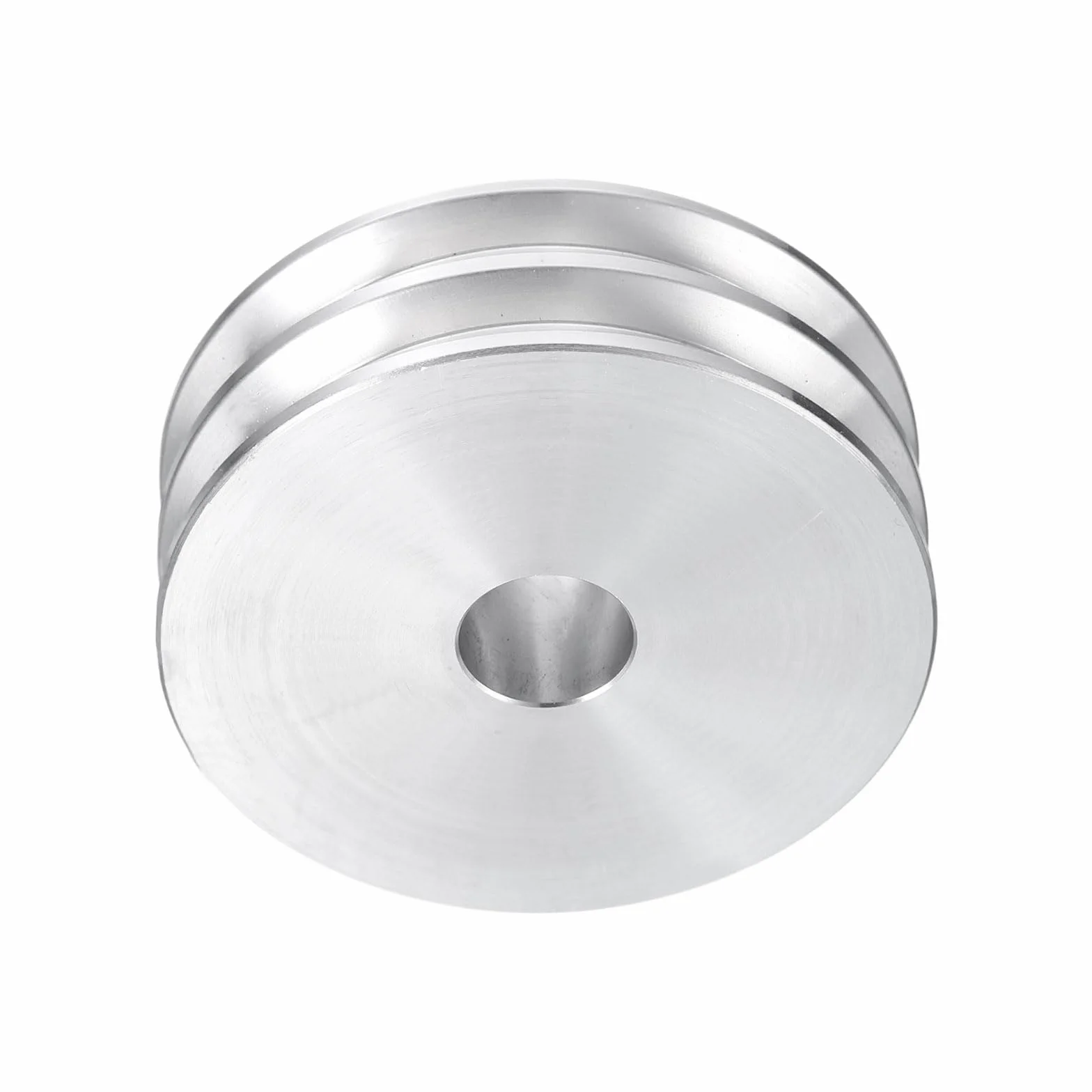 QUARKZMAN Polea en V 14mm Diámetro Exterior 60mm Doble Ranura Aleación Aluminio para Eje Motor 6mm (1/4")