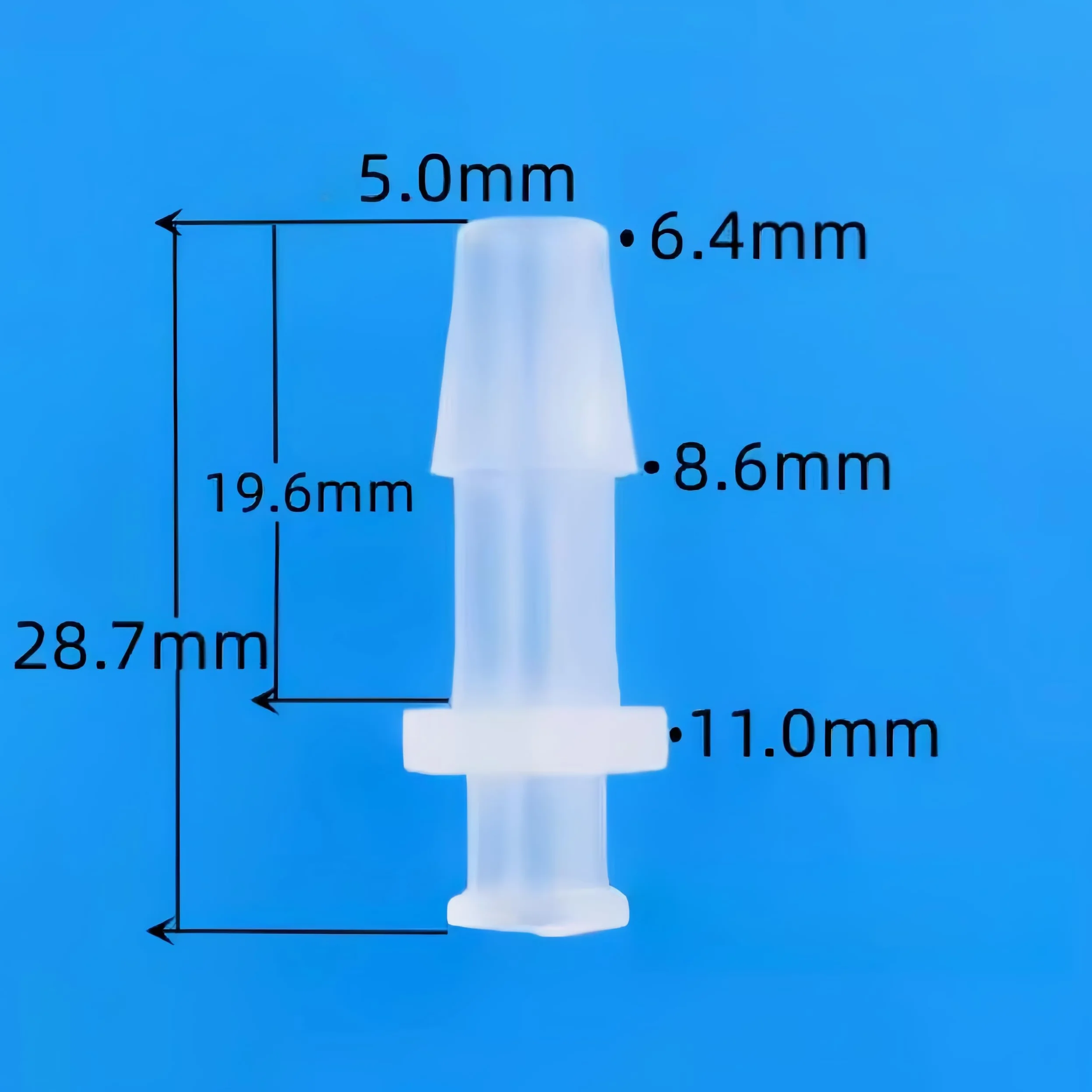 Conectores macho Luer Lock – 100 accesorios de plástico reutilizables duraderos para aplicaciones de laboratorio e industriales