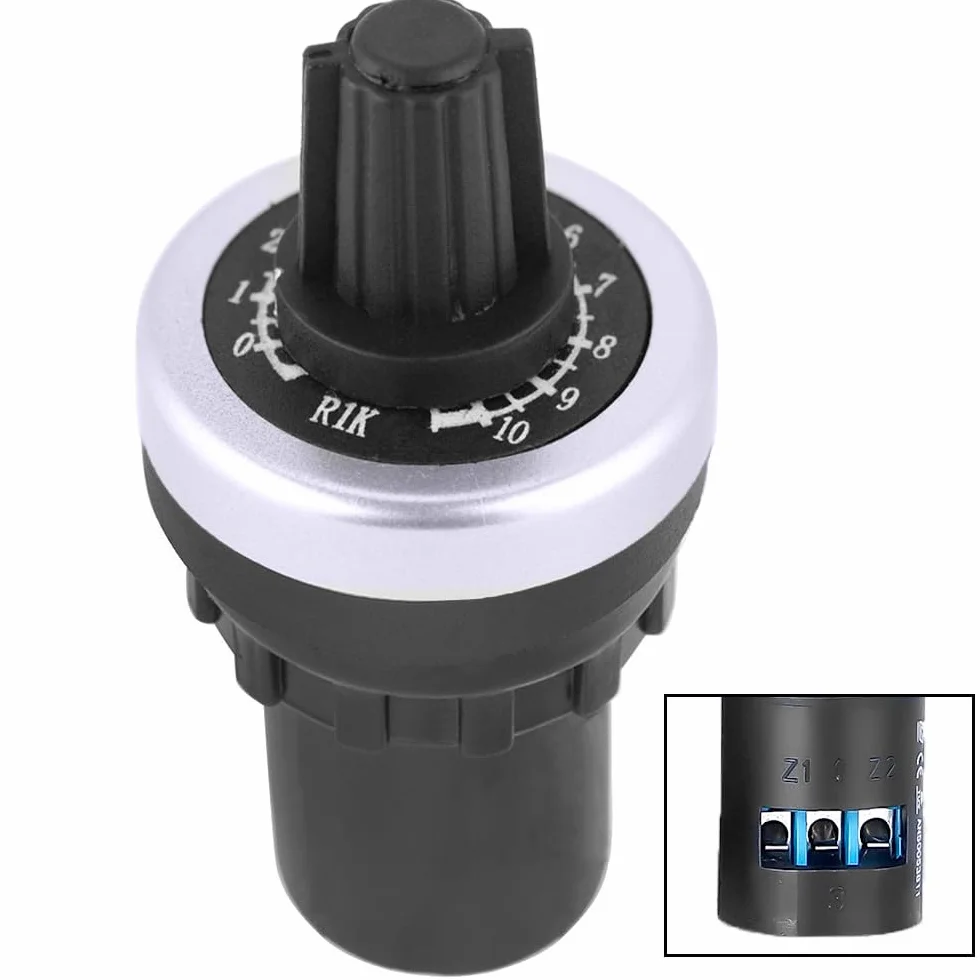 LA42DWQ Regulador giratorio potenciómetro 22 mm 1000 ohmios interruptor velocidad variable