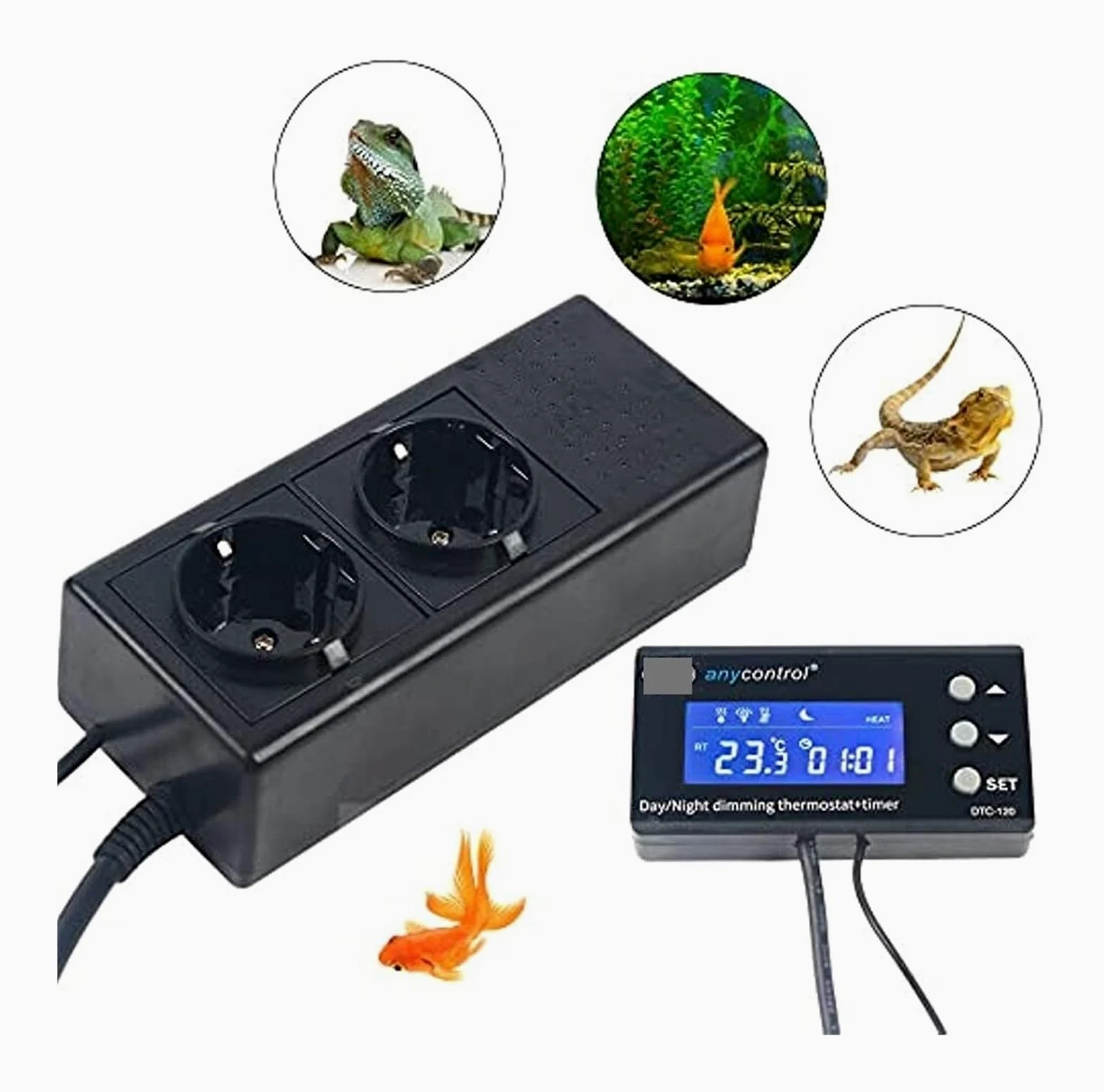 Termostato LCD digital, controlador de temperatura for terrario reptiles Para uso de bricolaje