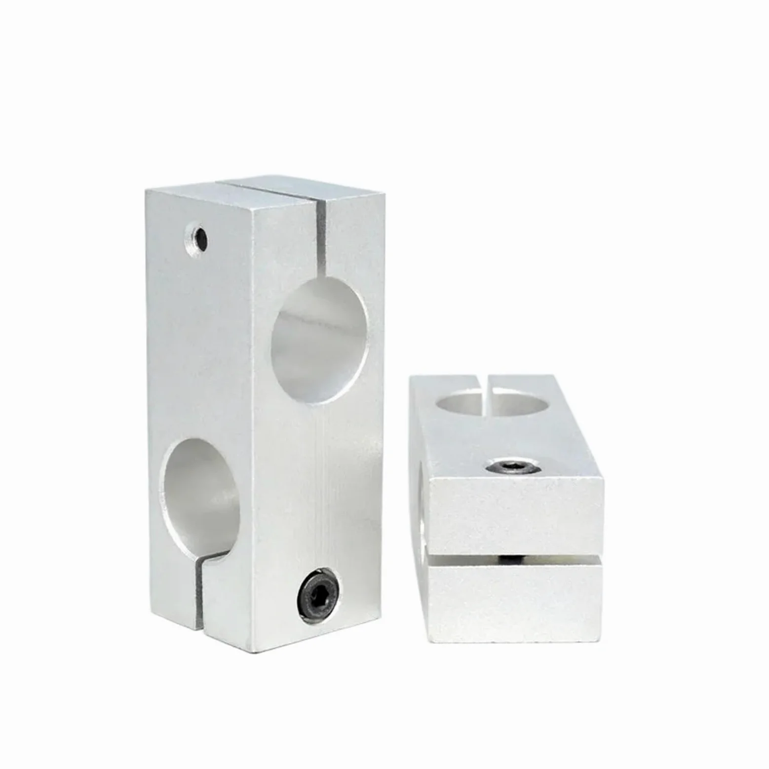 Soporte de fijación de tubería de acero, bloque cruzado de eje óptico de aleación de aluminio, diámetro de conexión 6, 8, 10, 12, 14, 15, 16, 17, 18, 20, 22, 25, 1 Uds.(SZJLH-40-40)