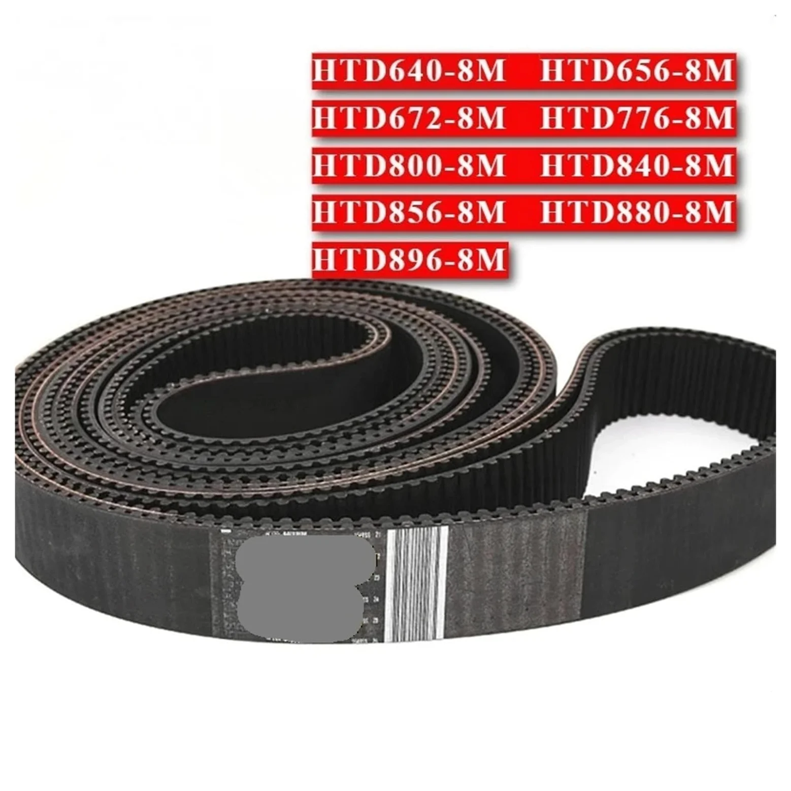 Correa de distribución dentada for impresora 3D, 1 unidad, HTD840-8M, 856-8M, 880-8M, 896-8M(50mm,HTD856-8M)