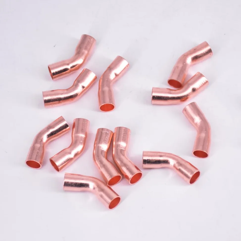 1/4" 3/8" 1/2" 3/4" 1" 10 15 16 19 22 25.4 28mm ID Copper End Feed Solder 45 Degree Elbow Fitting Coupler For Air Condition(ID 76mm Wall 2.0mm) Brass Hose