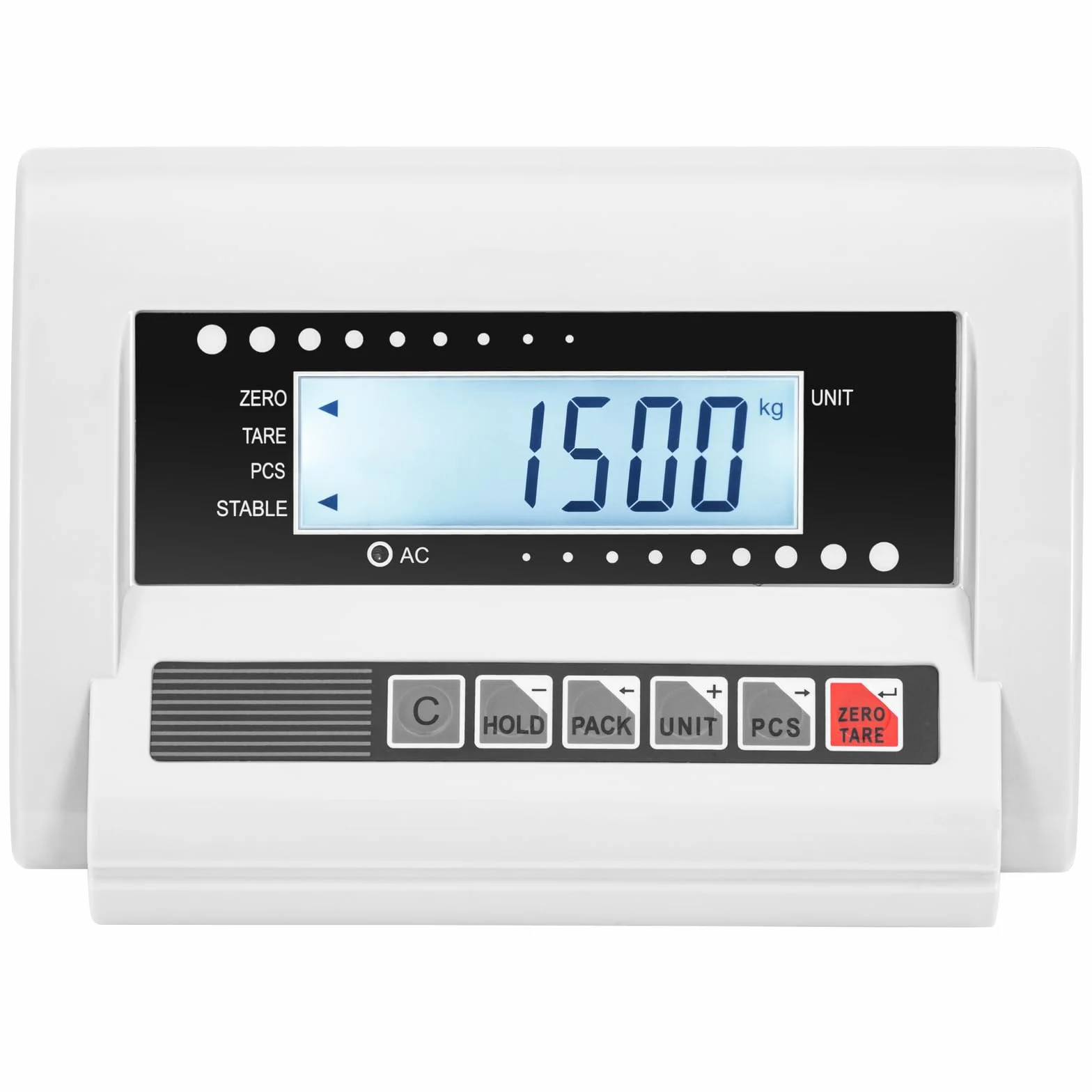 Steinberg Systems Balanza para Animales hasta 1,5 t con Precisión de 2 kg Superficie de Pesaje 100 x 200 cm LCD / LED Báscula para animales profesional Balanza para ganado industrial