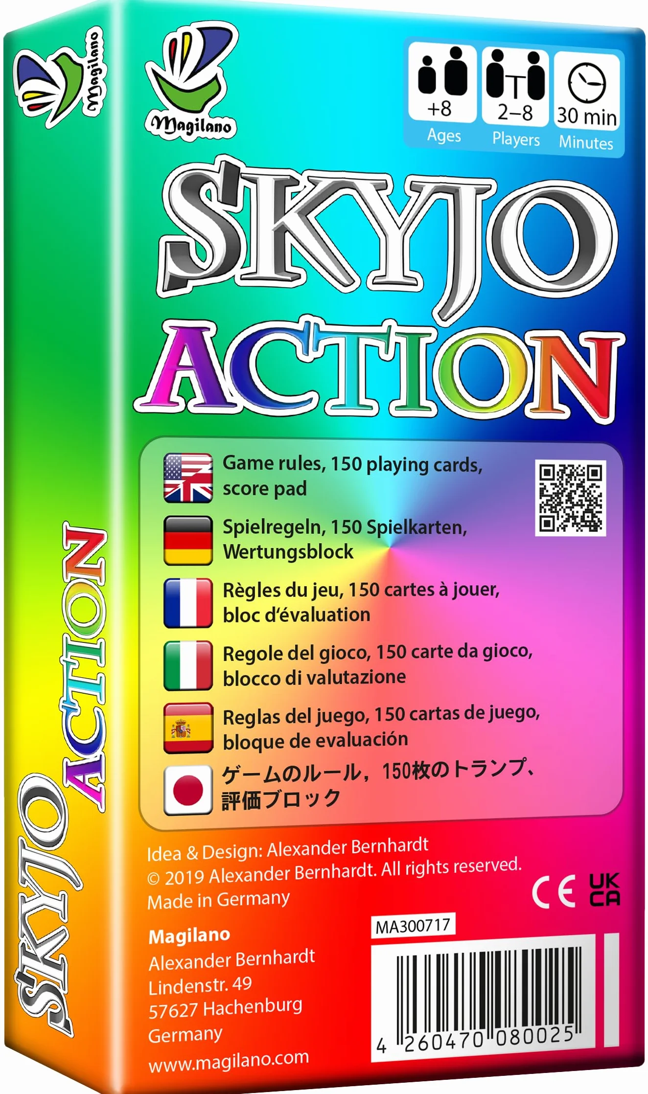 SKYJO Action de Magilano: Juego de Cartas para Niños y Adultos
