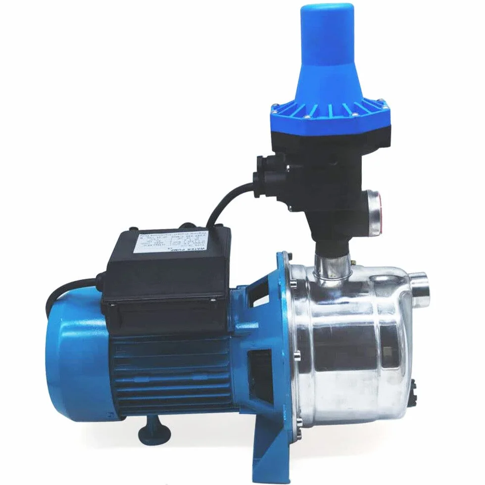 Bomba centrífuga 3600 L/h 1100 W, bomba de jardín, con control de bomba, bomba de agua doméstica, IP44, altura de extracción, 50 m