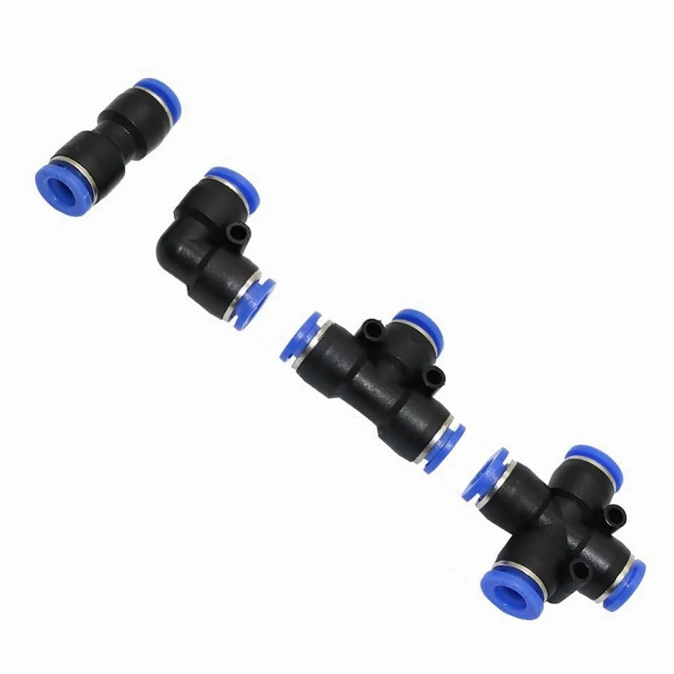 Garden Plumbing 8mm Slip Lock Quick Connectors Tees Elbow Straight Cross Garden Water Connector Low Pressure Mist Cooling Reptile Fogger Tool ( Color : Straight Connector , Diameter : 8mm ) Brass Hose