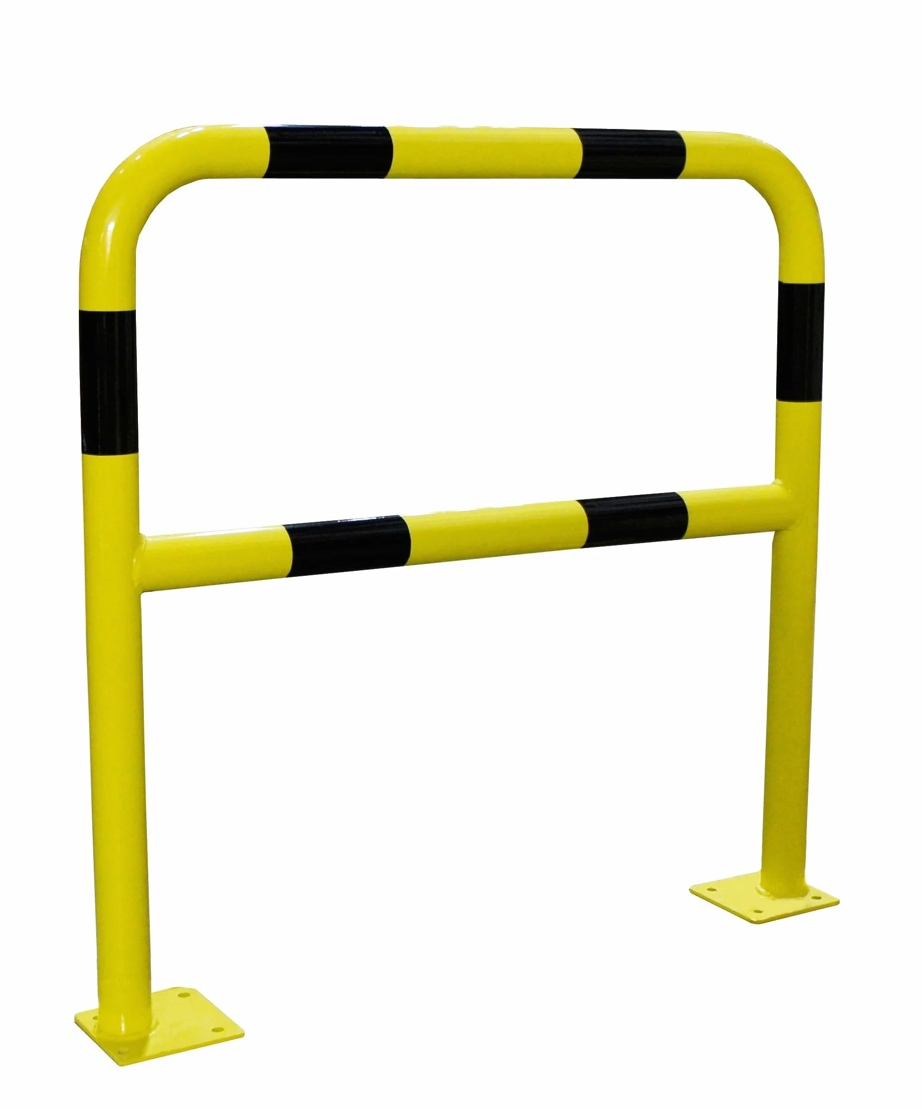 Barra de protección acero galvanizado Ø40 1000 mm negro/amarillo
