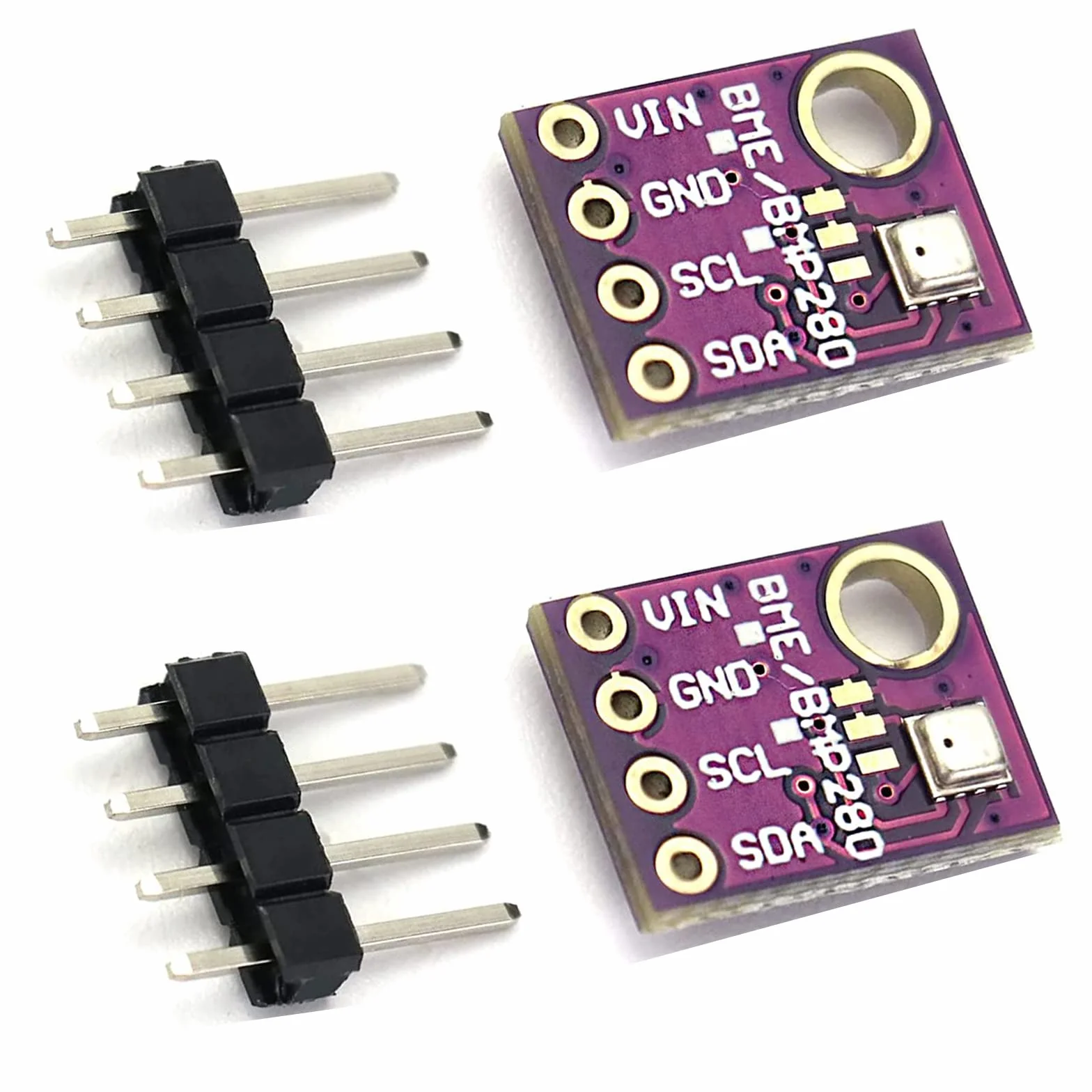 BME280 Sensor Barométrico Temperatura Humedad Presión Atmosférica Módulo Digital (2 unidades)