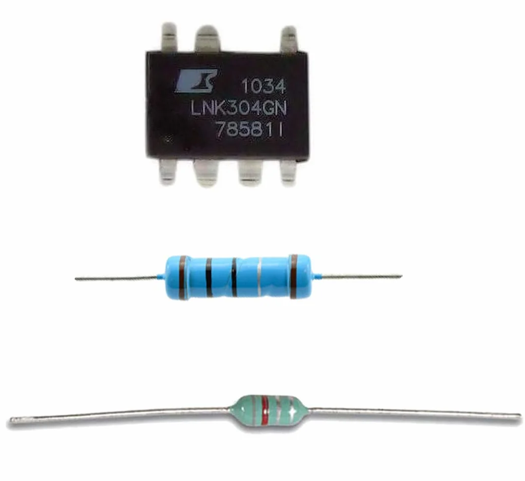 LNK304GN SOP-7 + 1 resistencia 47 Ohm + 1 Inductancia de 470µh8429440851409