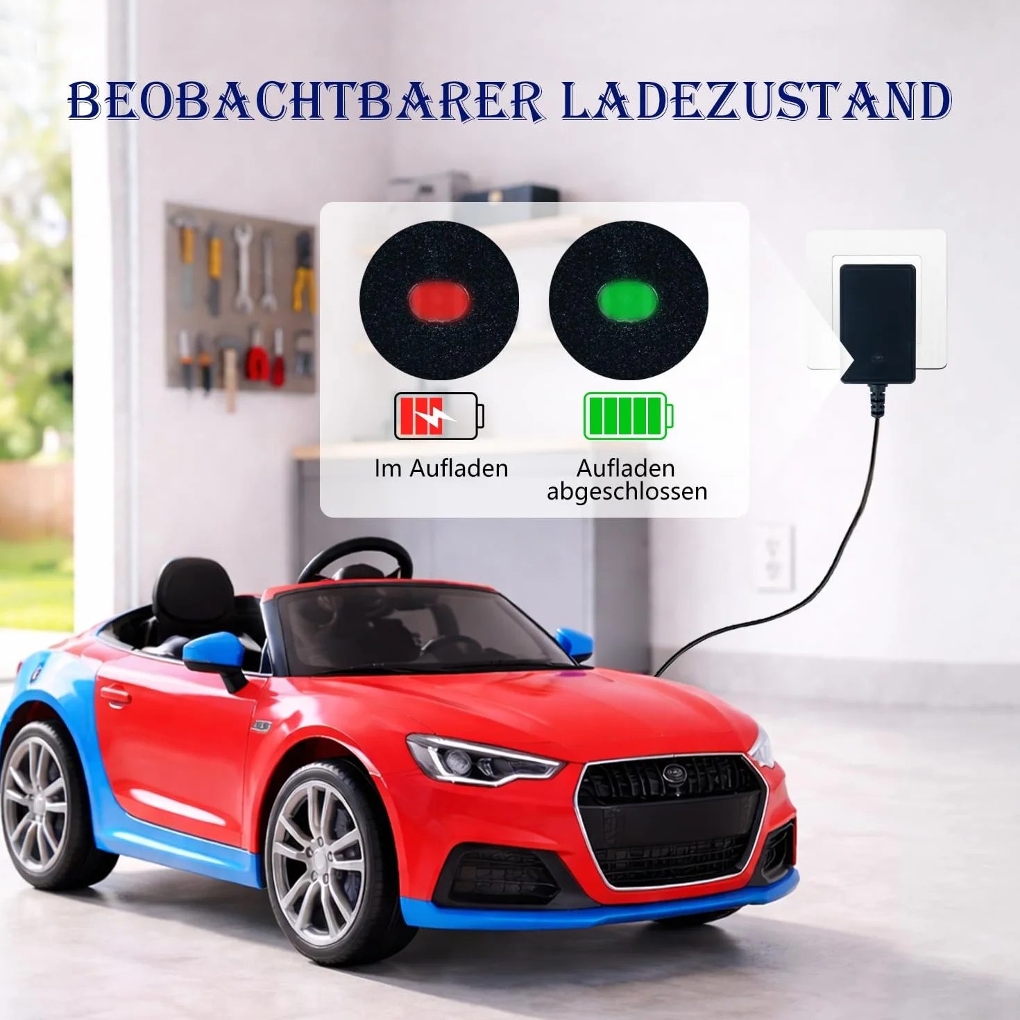 Cargador de 6 V para Juguetes de Paseo, Batería de Niños, Coche Eléctrico y Motocicleta
