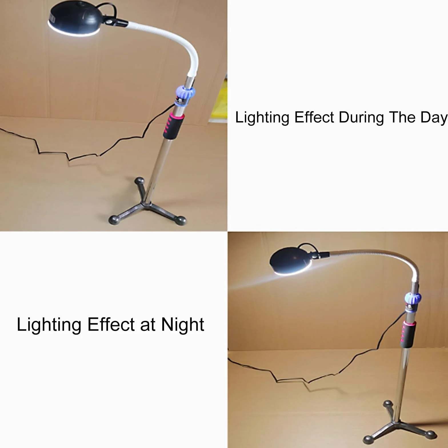 Lámpara de Examen Médico LED de Pie para Exámenes Médicos, Luz LED para Examen de Alta Luminosidad, Cabezal Giratorio de 360° para Ginecología, Odontología