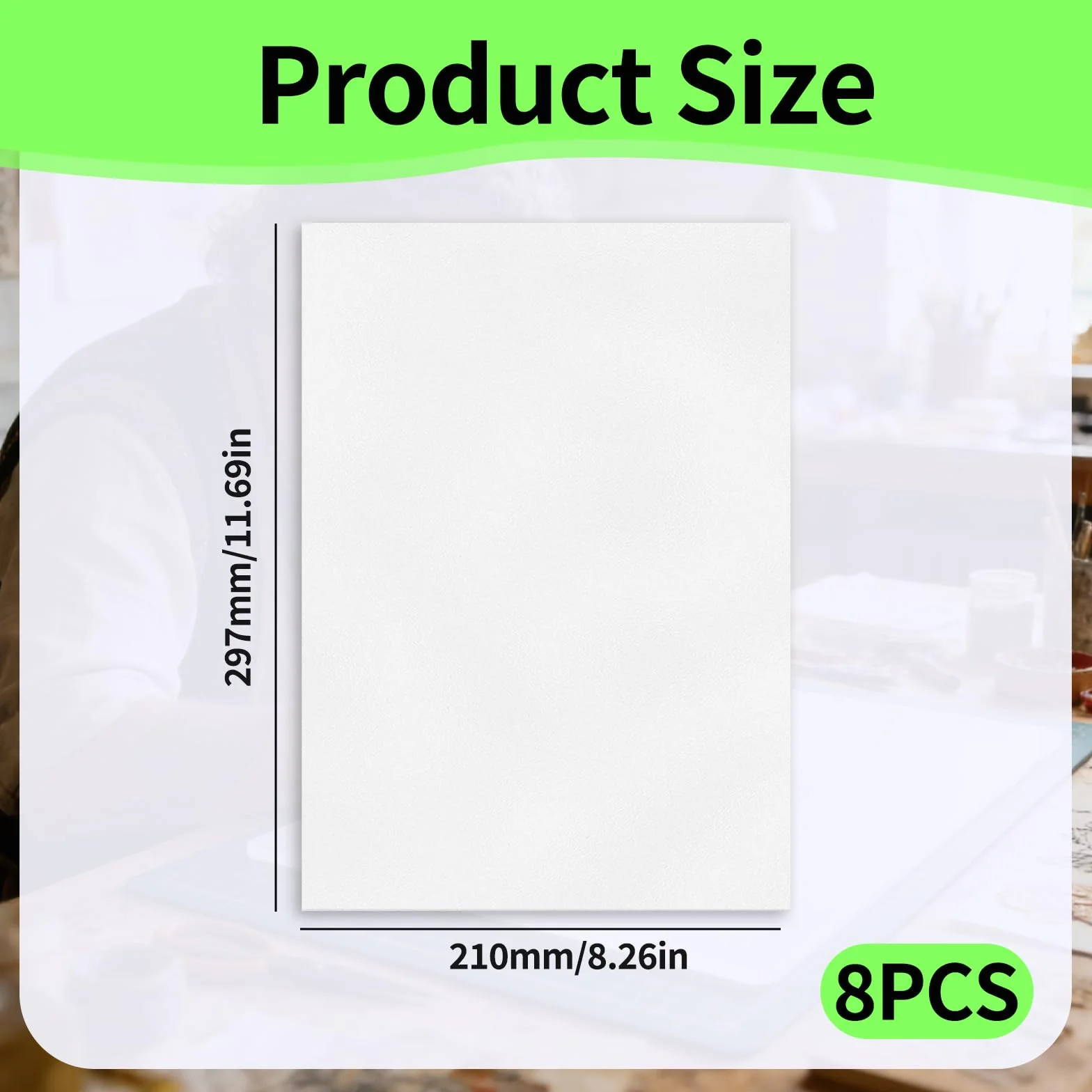 PP Hoja Plástico A4 Láminas de Plástico Duro 0.5mm Panel de Poliestireno Blanco