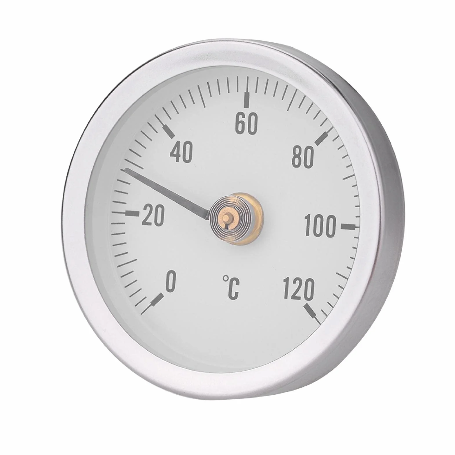 Termómetro Bimetálico 63 mm IP55 Impermeable a Prueba de Polvo para Tubería
