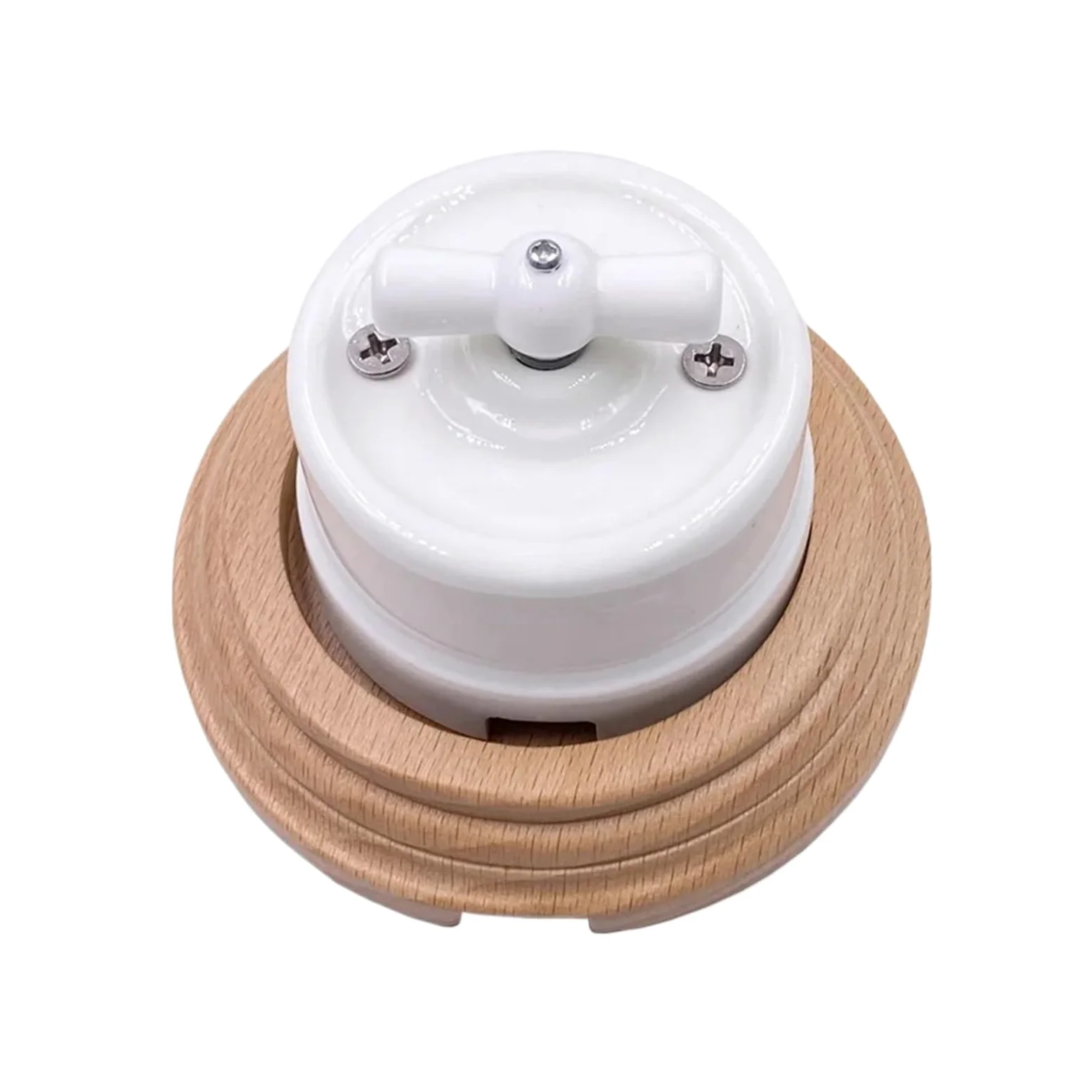 Interruptor giratorio de luz de pared(White Socket)