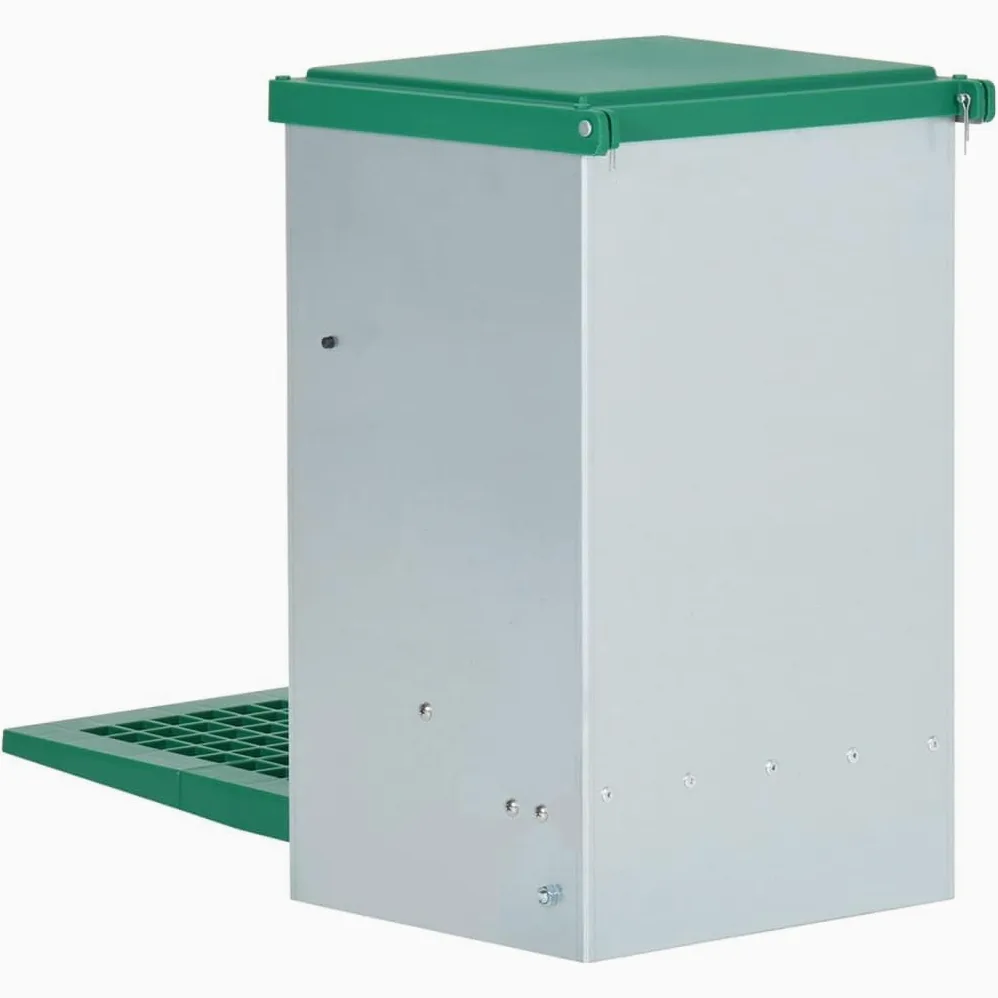 vidaXL Comedero Automático para Aves de Corral con Pedal 8 kg Dispensador