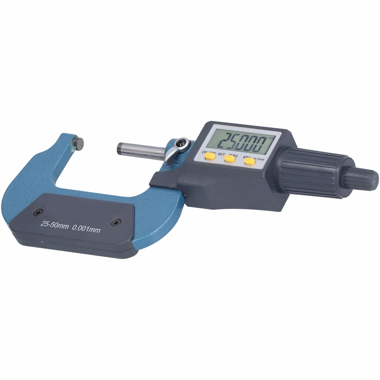 Micrómetro Digital Electrónico, 25-50mm, Resolución 0.001mm, Precisión 0.002mm, Pantalla LCD, Herramienta de Medición de Espesor