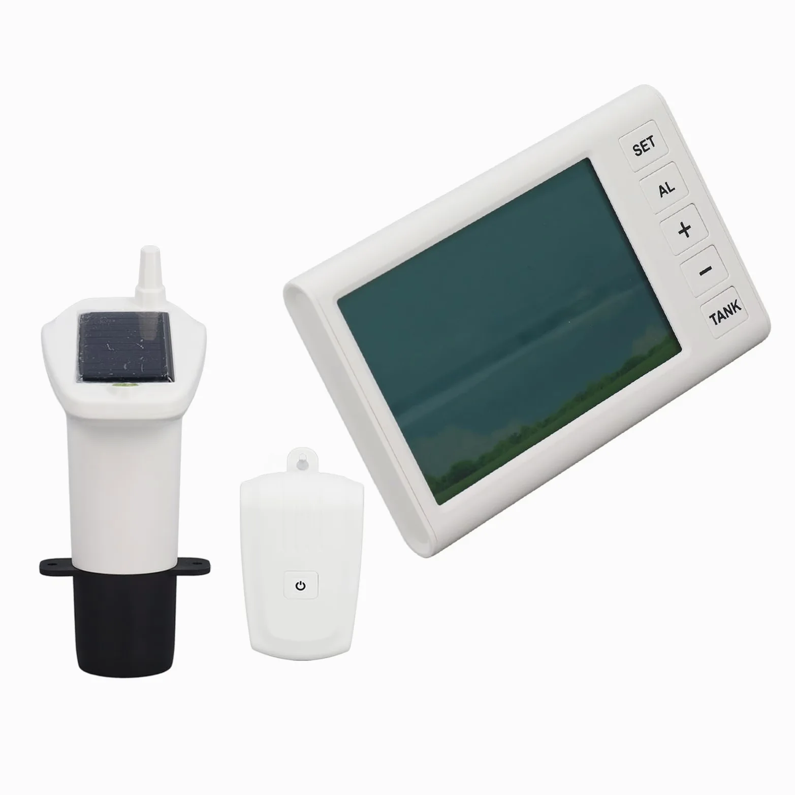 Sensor Ultrasónico de Nivel de Agua, Medidor de Nivel de Líquido Inalámbrico WiFi de Alta Precisión, Pantalla LED, Alarma Alta y Baja de 110 a 230V