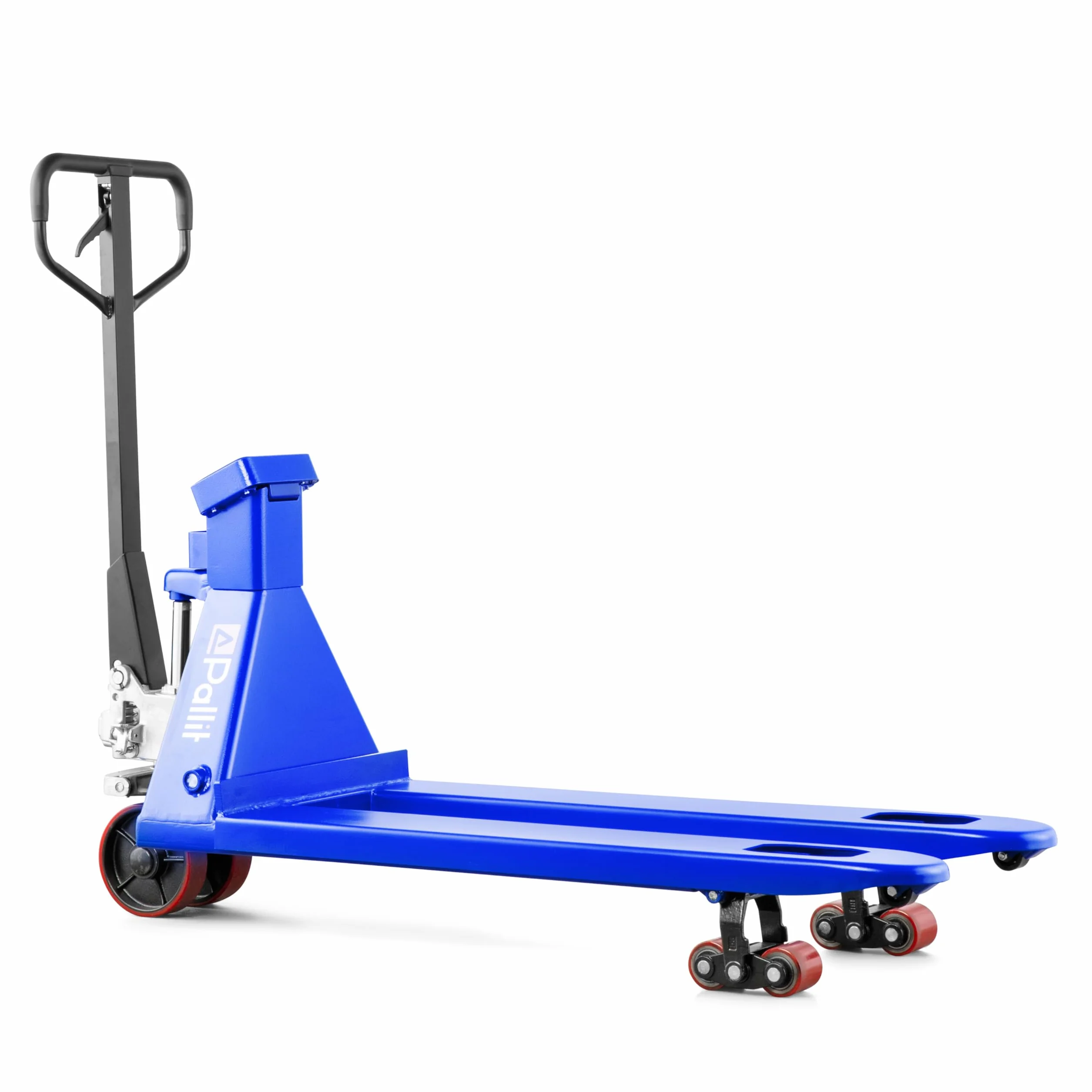 Carretilla elevadora con báscula | 0,5 kg Pasos | 2 t / 2500 kg Capacidad de Carga | 1150 mm | Ruedas de PU