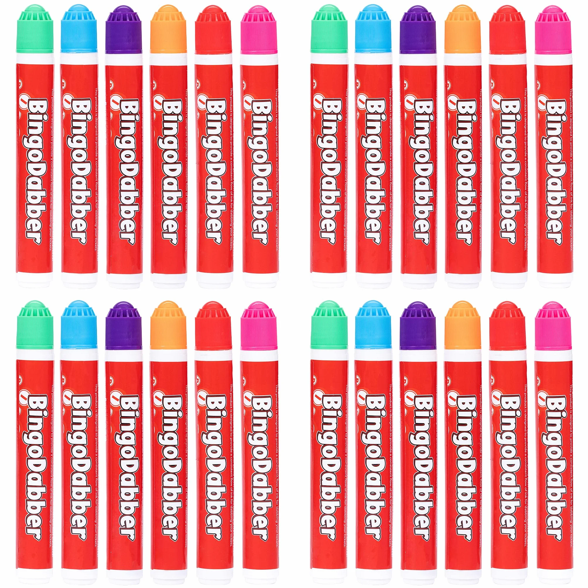 evelay Bingo Dabbers Rotuladores de colores mixtos para juegos de bingo (24 unidades)