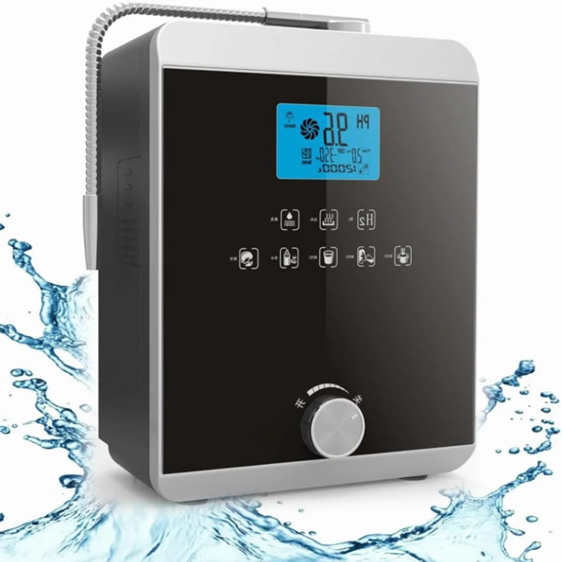 Máquina purificadora de agua Ionizador de agua | Ionizador de agua | Filtración de agua alcalina para el hogar | Produce agua alcalina con un pH de 2,8 a 11 | ORP de hasta -800 mV