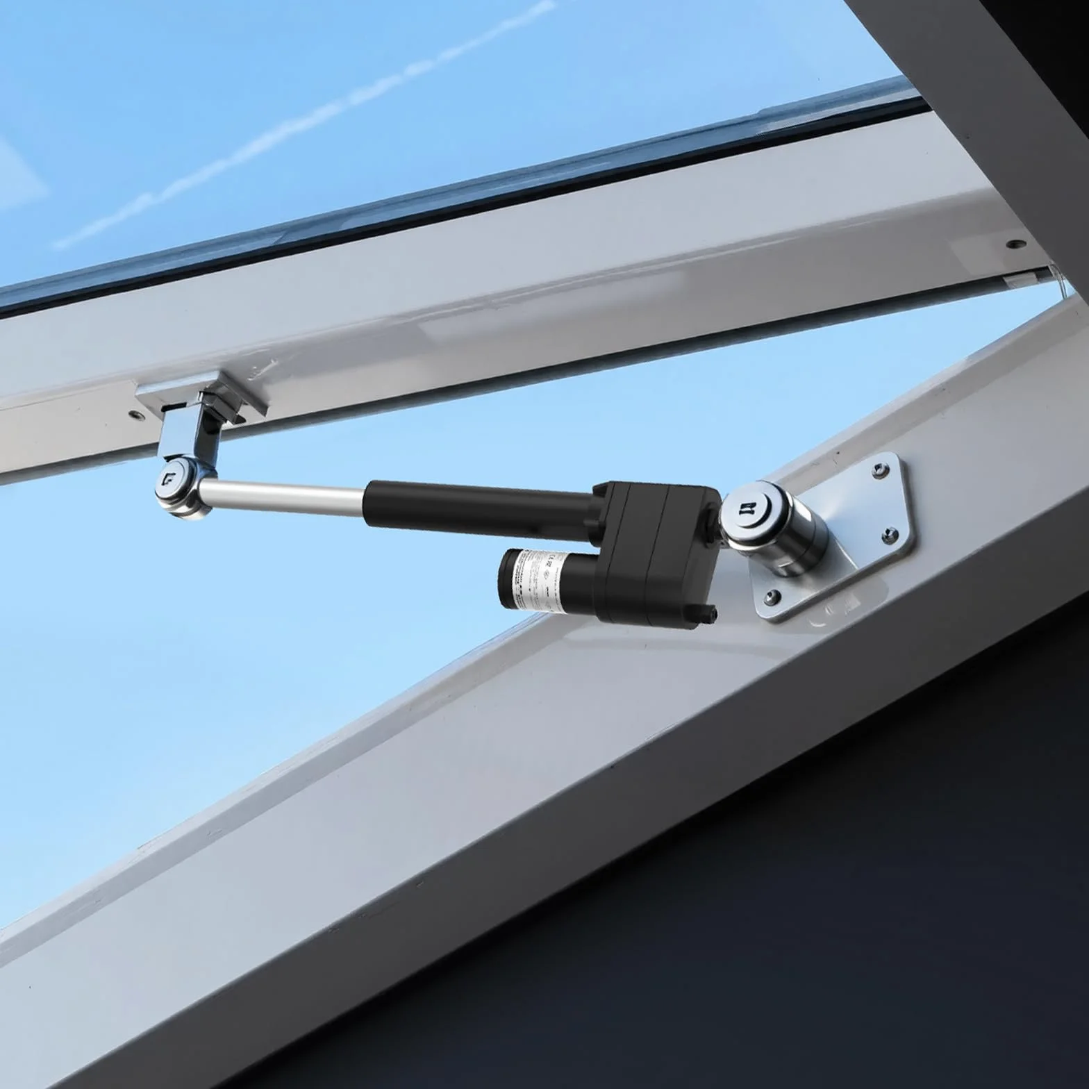 VEVOR Actuador Lineal 12 V, Carrera de 150 mm, 9000 N, Resistente al Agua IP65, 5 mm/s, con Soportes de Montaje para Contenedores de Maquinaria Industrial y Sistemas de Elevación Pesada, Negro