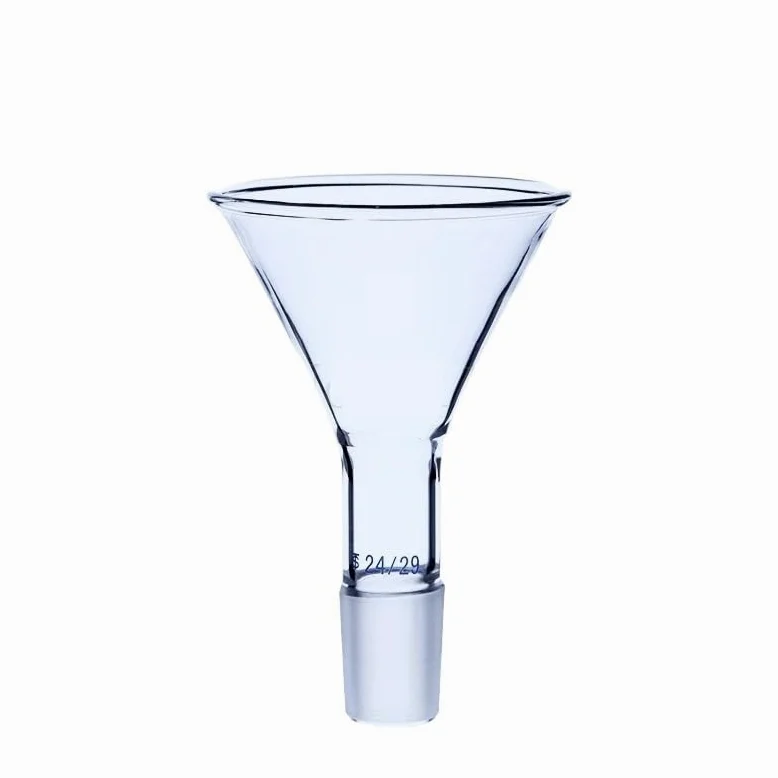 Matraz Erlenmeyer Erlenmeyer Graduado, Embudo de alimentación cónico de Vidrio Transparente de 50 mm a 150 mm (1 Unidad)(120mm Joint No.24)
