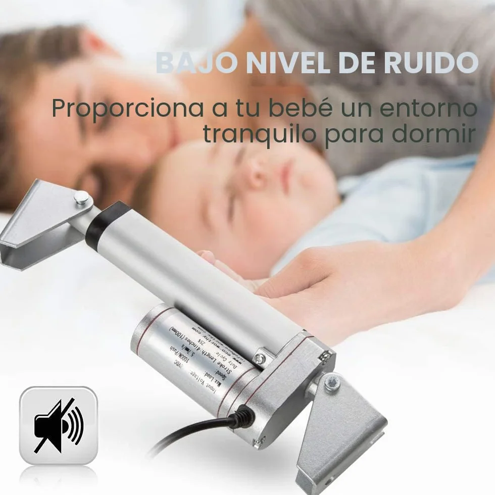 DCHOUSE Actuador lineal 1000N 50mm 12V CC para puertas electrónicas médicas