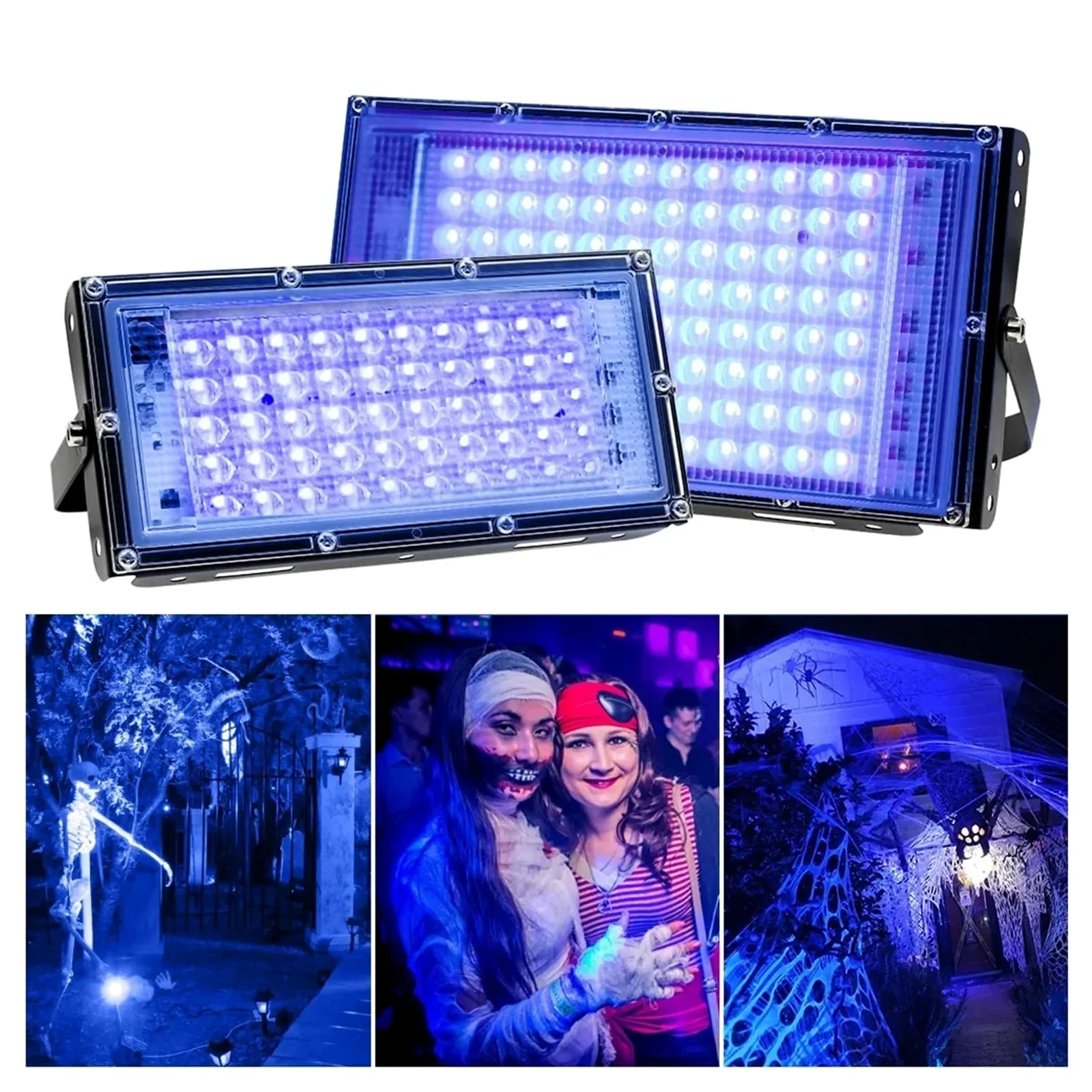 Lámpara de curado UV LED 365nm 395nm 100W 300W luz púrpura detección fluorescente